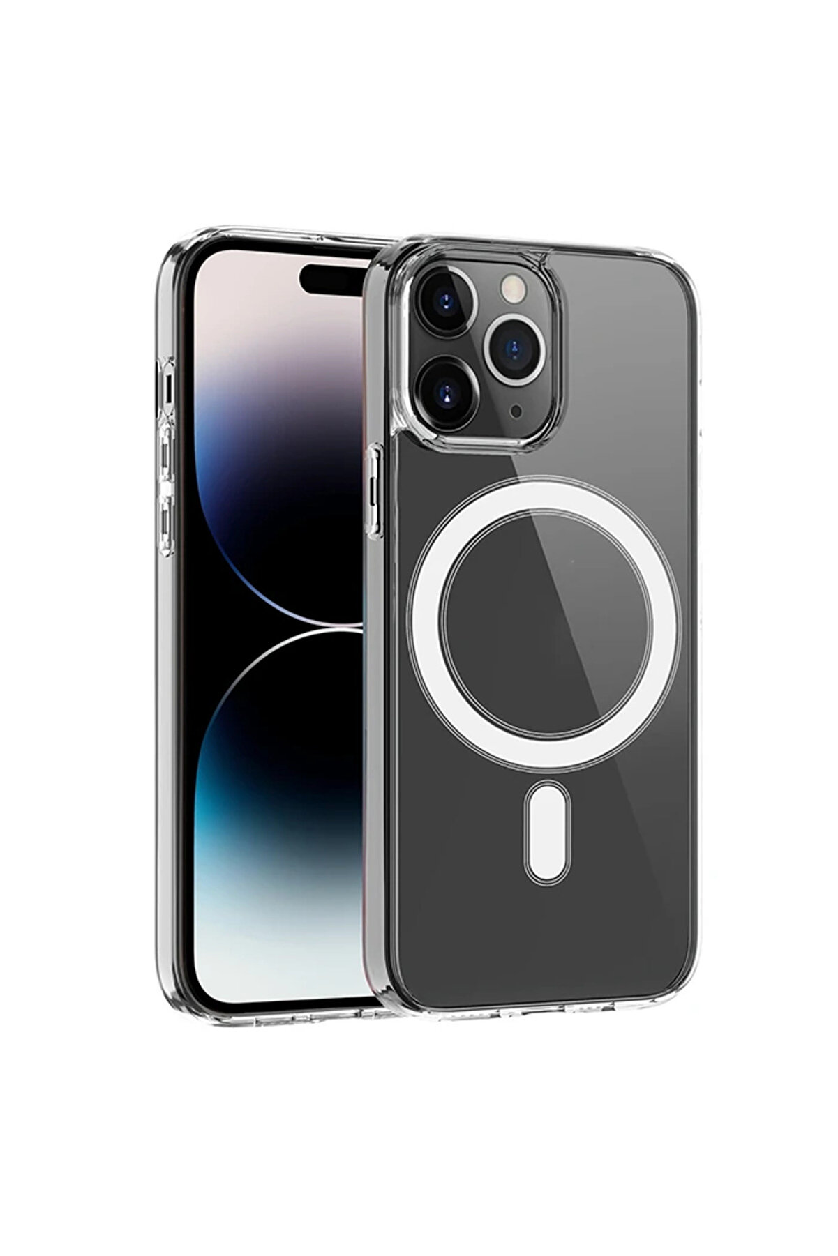 gizmurstore ALLY iPhone 14 Pro 6.1inç Magsafe Uyumlu Manyetik Sert Silikon Kılıf-(5775) - GMS7876-3344