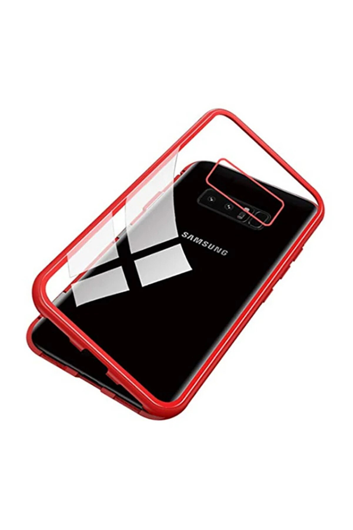 gizmurstore Sm Galaxy S10e Mıknatıslı 360 Koruma Arkası Cam Metal Frame Kılıf-(5775) - GMS4609-5385