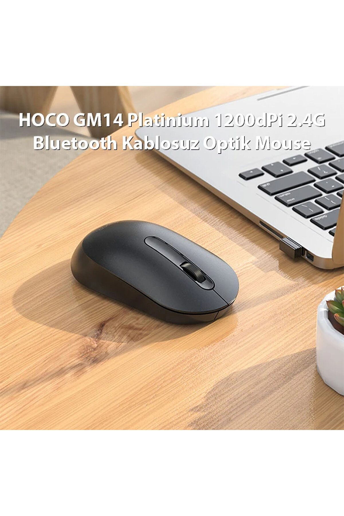 Hoco Gm14 Plati̇ni̇um 1200Dpi̇ 2.4G Bluetooth Kablosuz Opti̇k Mouse-(1903) - Dropx4806-3793