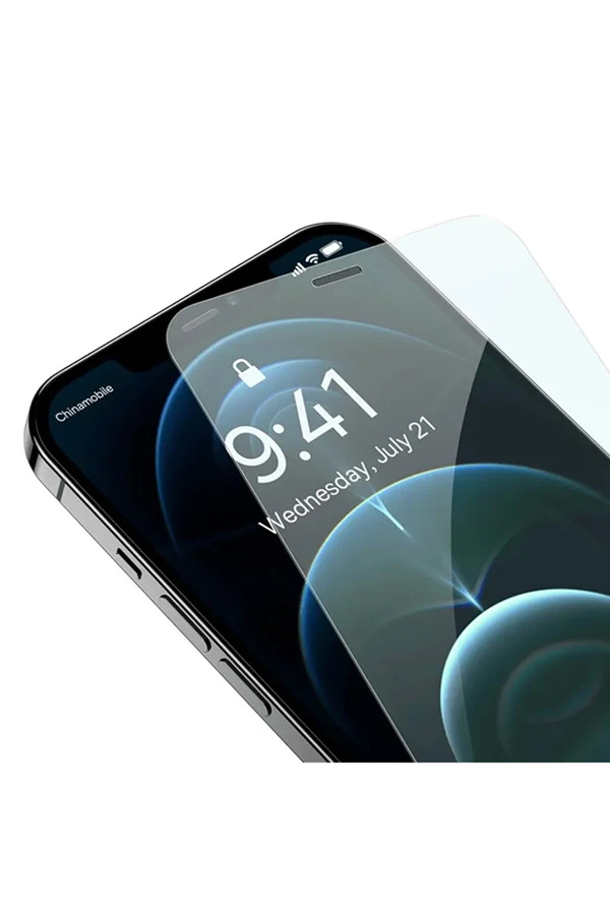 Crystal 0.3Mm İphone 12 Pro Max Tempered Ekran Koruyucu 2 Adet Set-(1903) - Dropx3591-9627