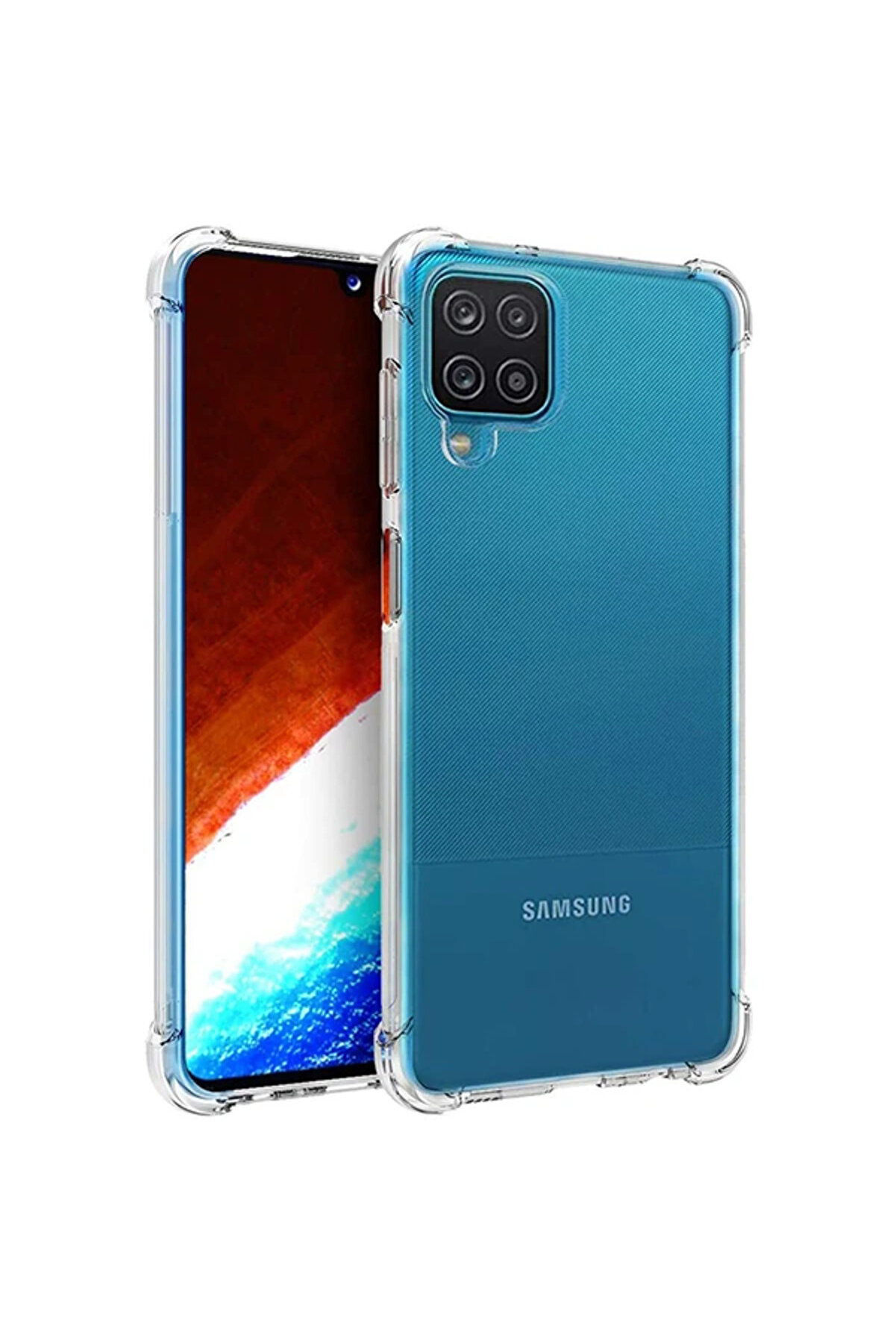 CepteToptan SM Galaxy A12 - M12 Anti-Drop Shockproof Darbe Emici Silikon Kılıf-(1903) - DROPX2646-8837