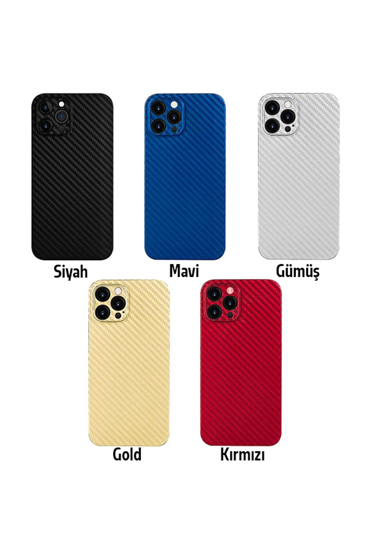 Ally İphone 12 Pro Luxury Renkli̇ Tempered Arka Koruma Kamera Koruma-(5775) - Gms7234-7886