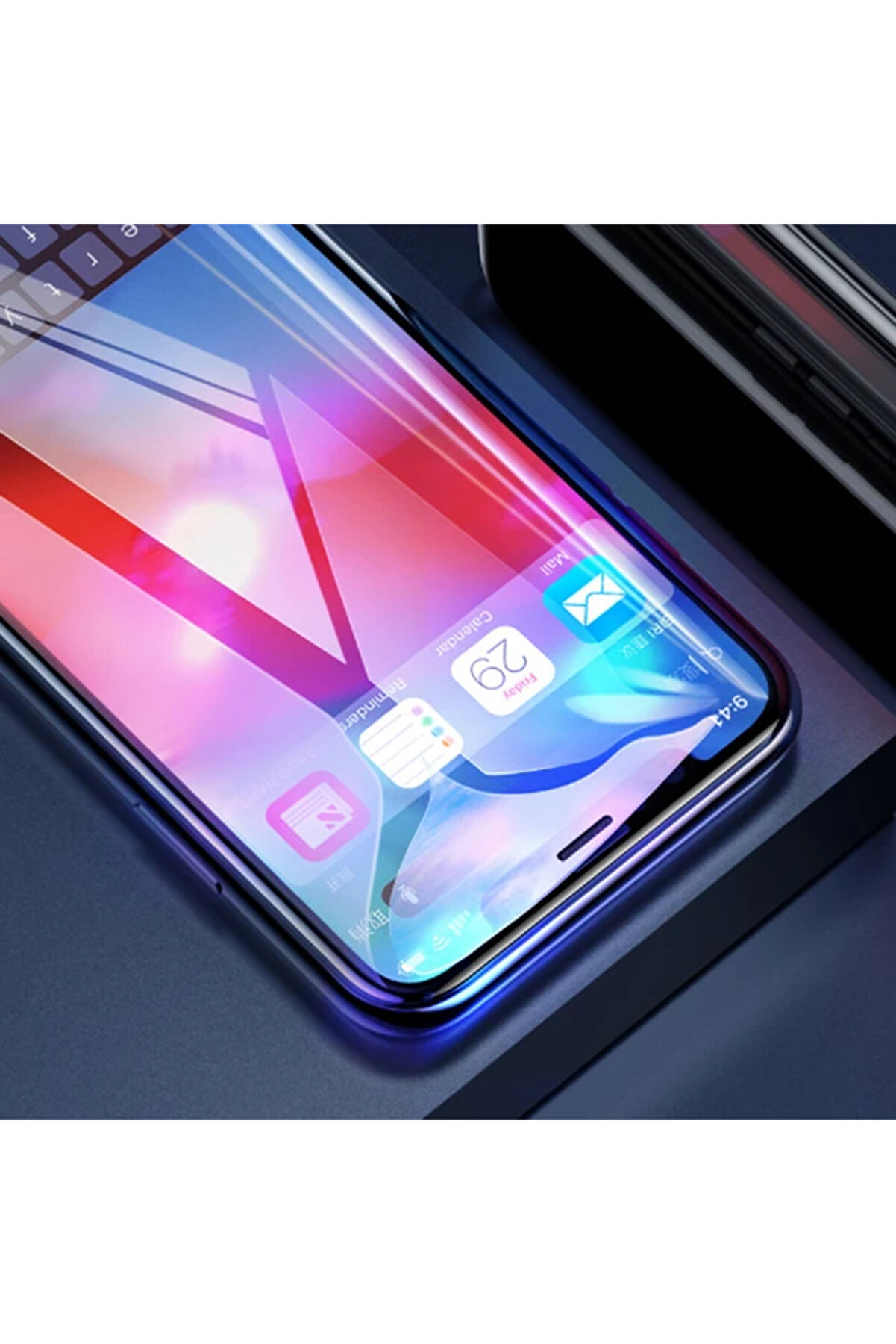 İphone 11 Pro 0.3Mm Ri̇gi̇d Edge Anti̇ Blue Li̇ght Kırılmaz Cam Koruyucu-(1903) - Dropx1304-8605