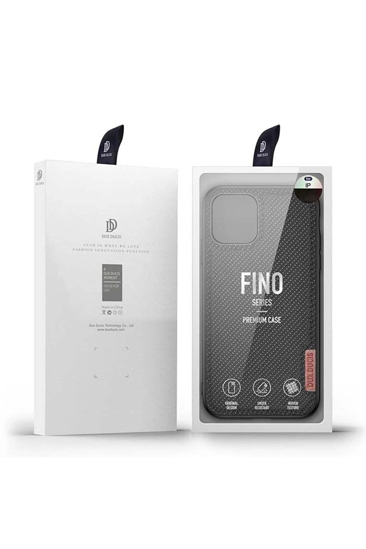 Dux Duci̇s Fi̇no Seri̇si̇ İphone 11 Pro 5.8İn&ccedil; Kılıf Premi̇um Dokuma Si̇li̇kon Kıl - Dropx9767-3507