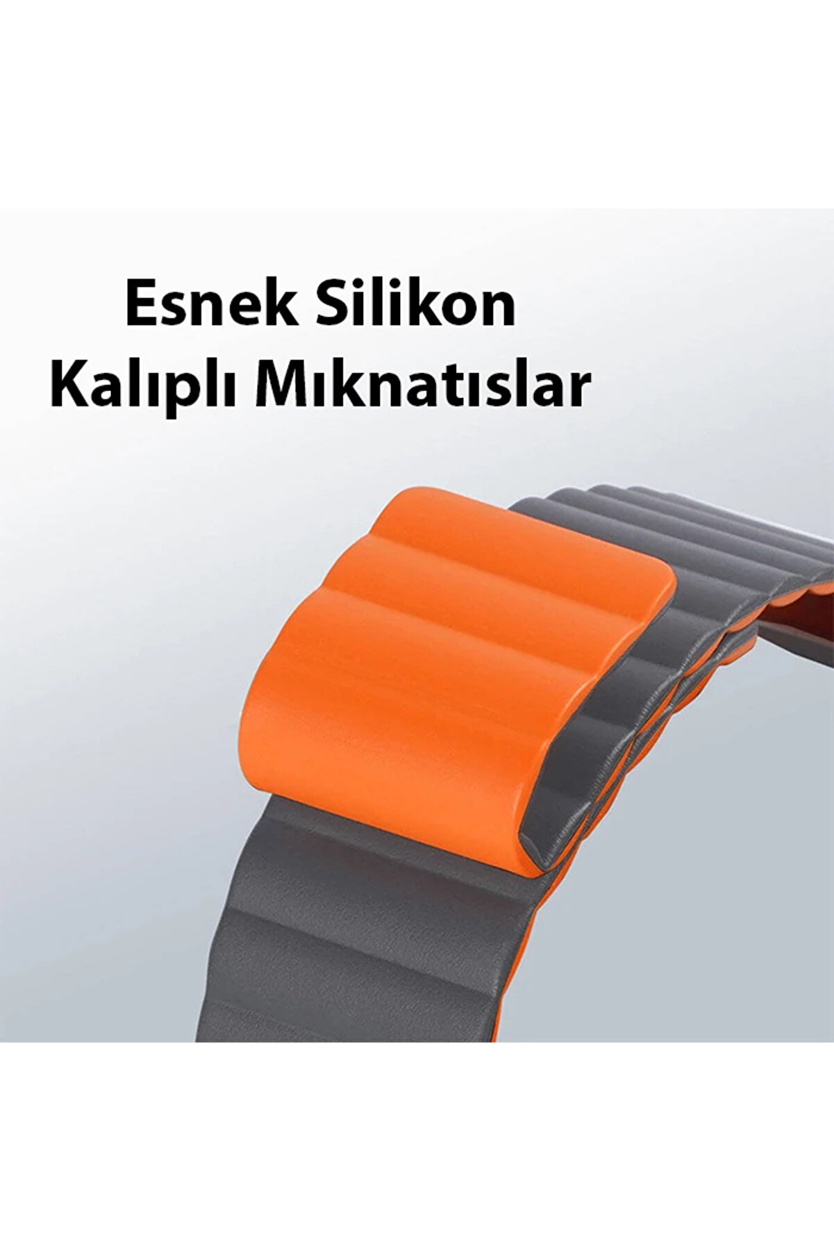 Dux Ducıs Apple Watch 42/44/45Mm İçi̇n Manyeti̇k Zi̇nci̇r Versi̇yon Pu Deri̇ Kayış - Dropx2500-9294