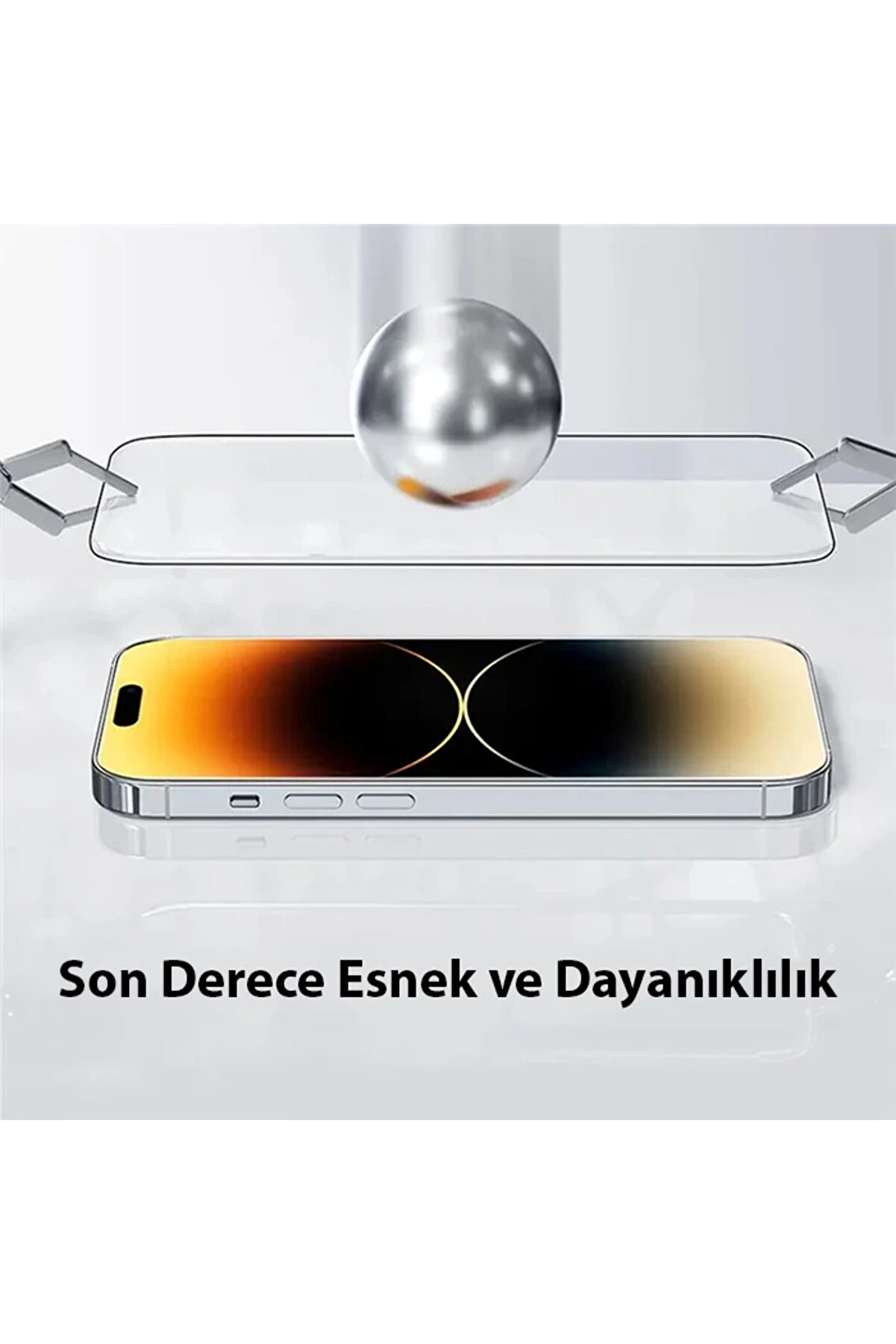Corni̇ng İphone 15 Full Koruma Eye-Protecti̇on Tempered Cam Ekran Koruyucu-(1903) - Dropx7032-4680