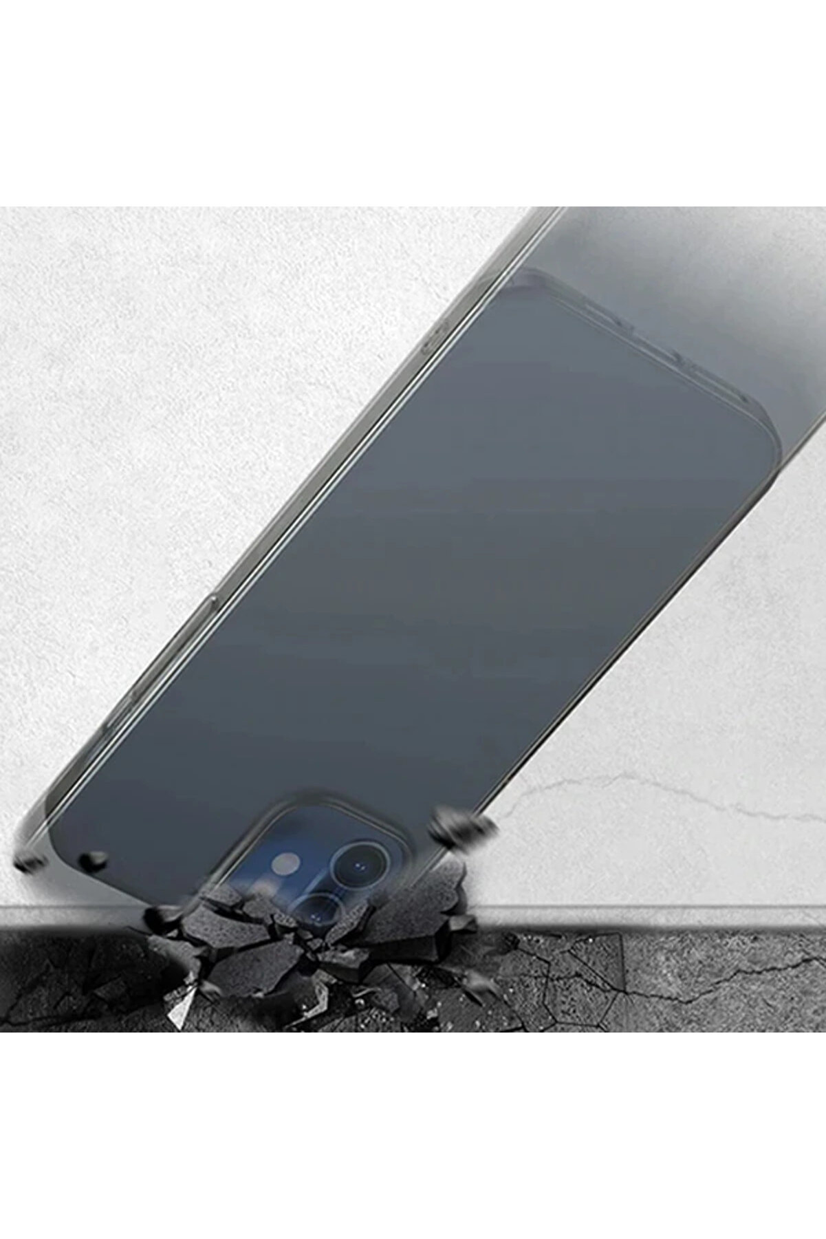 İphone 12 Mi̇ni̇ 5.4 Comfort İnce Şeffaf Kılıf Matte Pp Kılıf-(1903) - Dropx3618-3338