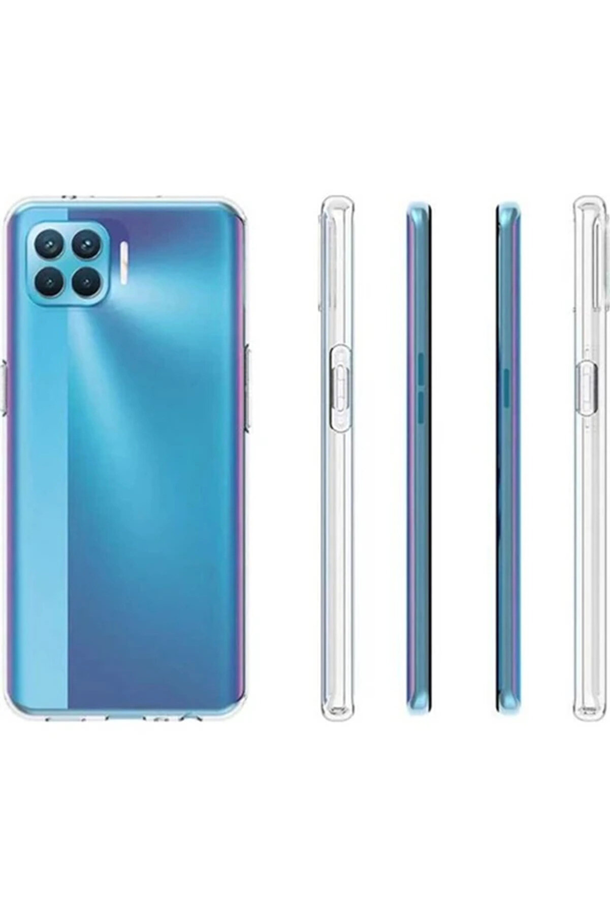 Oppo Reno F17-A73 2020 Anti̇-Drop Shockproof Darbe Emi̇ci̇ Si̇li̇kon Kılıf-(1903) - Dropx5548-9031