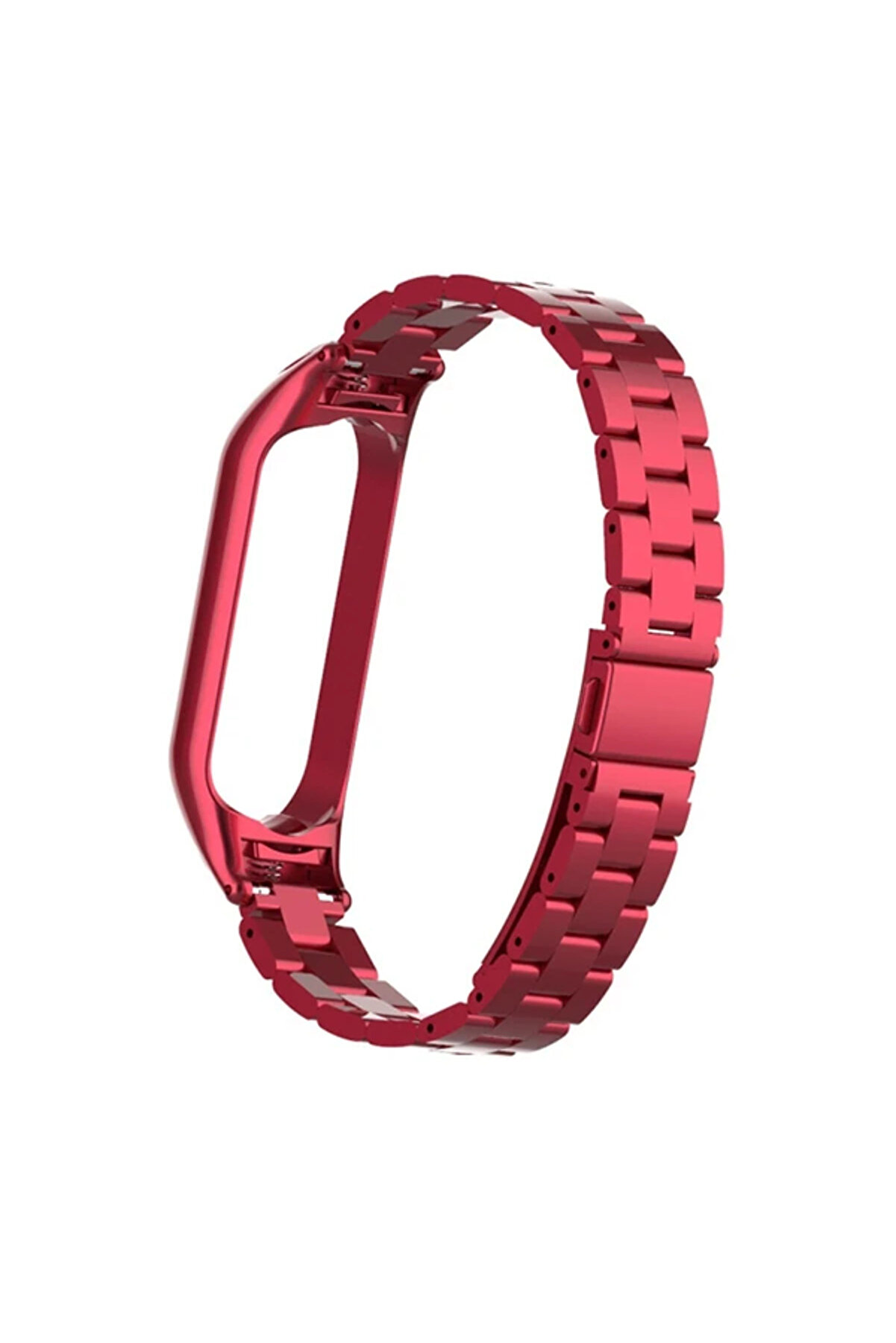 Xi̇aomi̇ Mi̇ Band 5 Uyumlu Stai̇nless Steel 3 Bakla Çeli̇k Kayış Kordon-(1903) - Dropx8658-1616