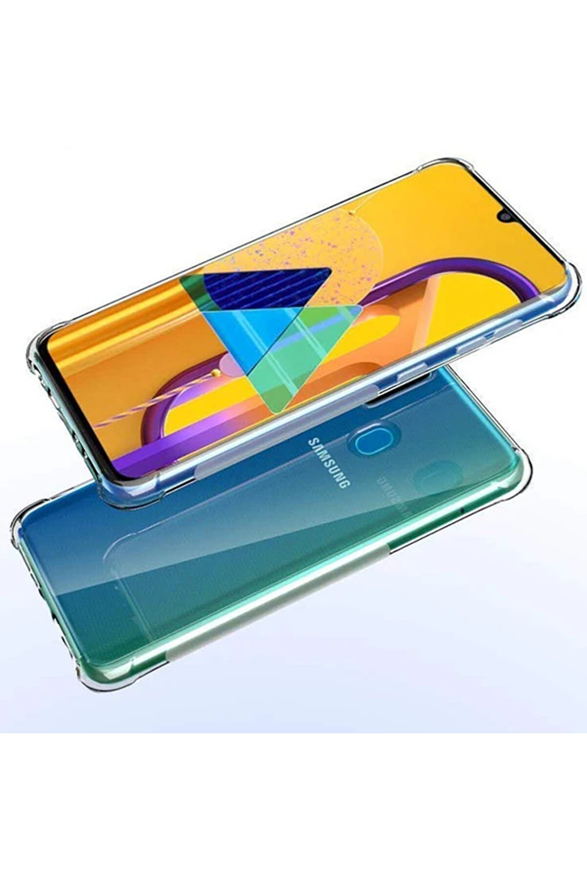 Ally Samsung Galaxy M30S Anti̇-Drop Darbe Emi̇ci̇ Si̇li̇kon Kılıf-(1903) - Nover6375-3498