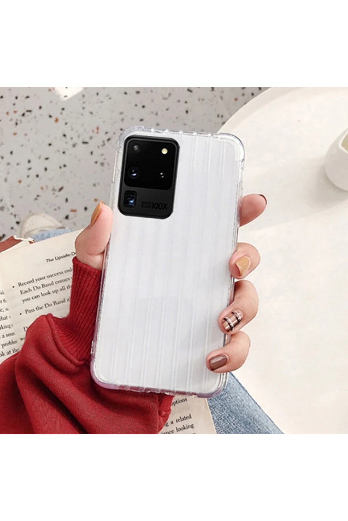 CepteToptan Ally Samsung Galaxy S20 Ultra Trunk Lines ince Soft Silikon Kılıf-(1903) - DROPX3085-6355