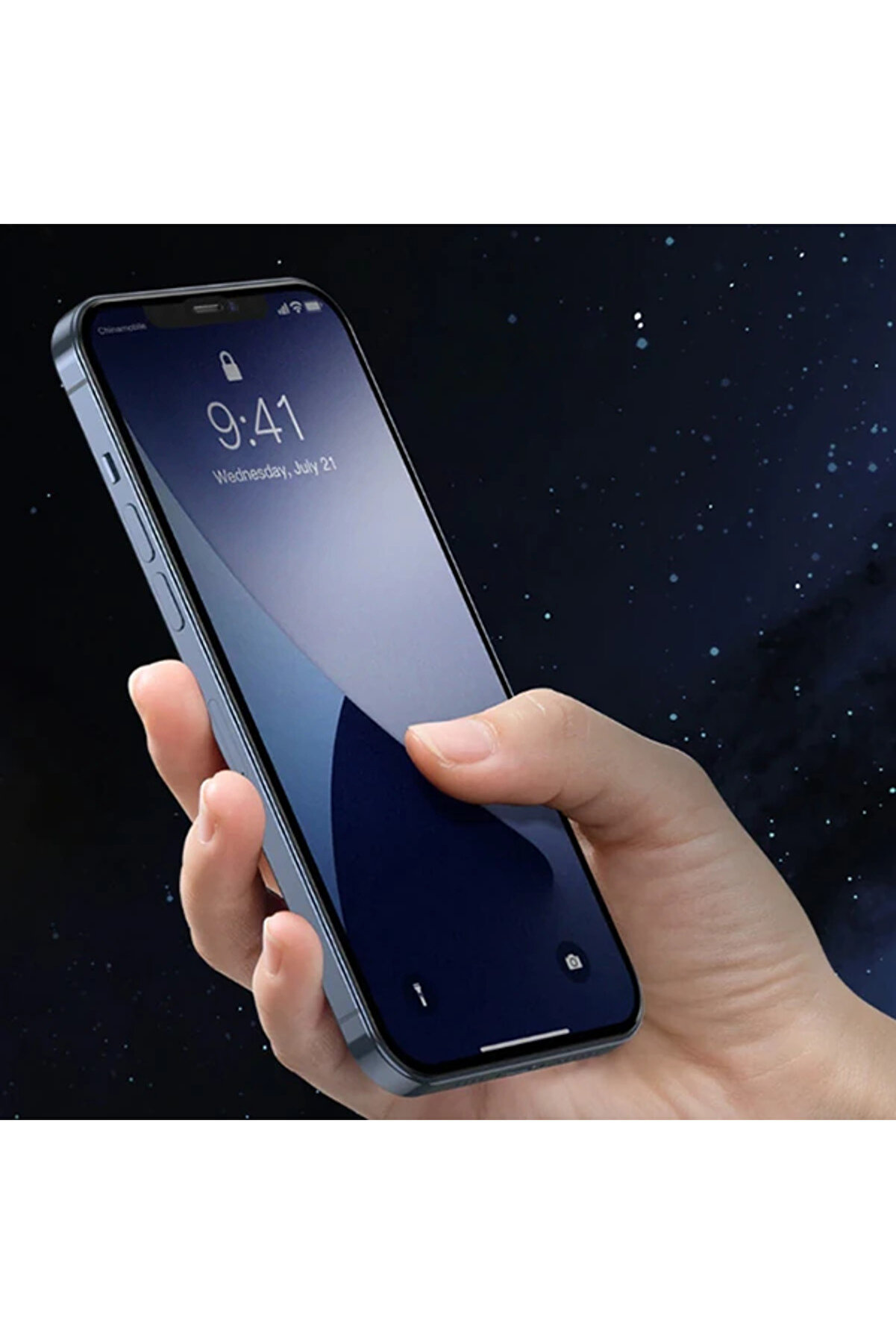 0.25Mm İphone 12-12 Pro 6.1 3D Full Tempered Cam Ekran Koruyucu 2Adet-(5775) - Gms7713-9165