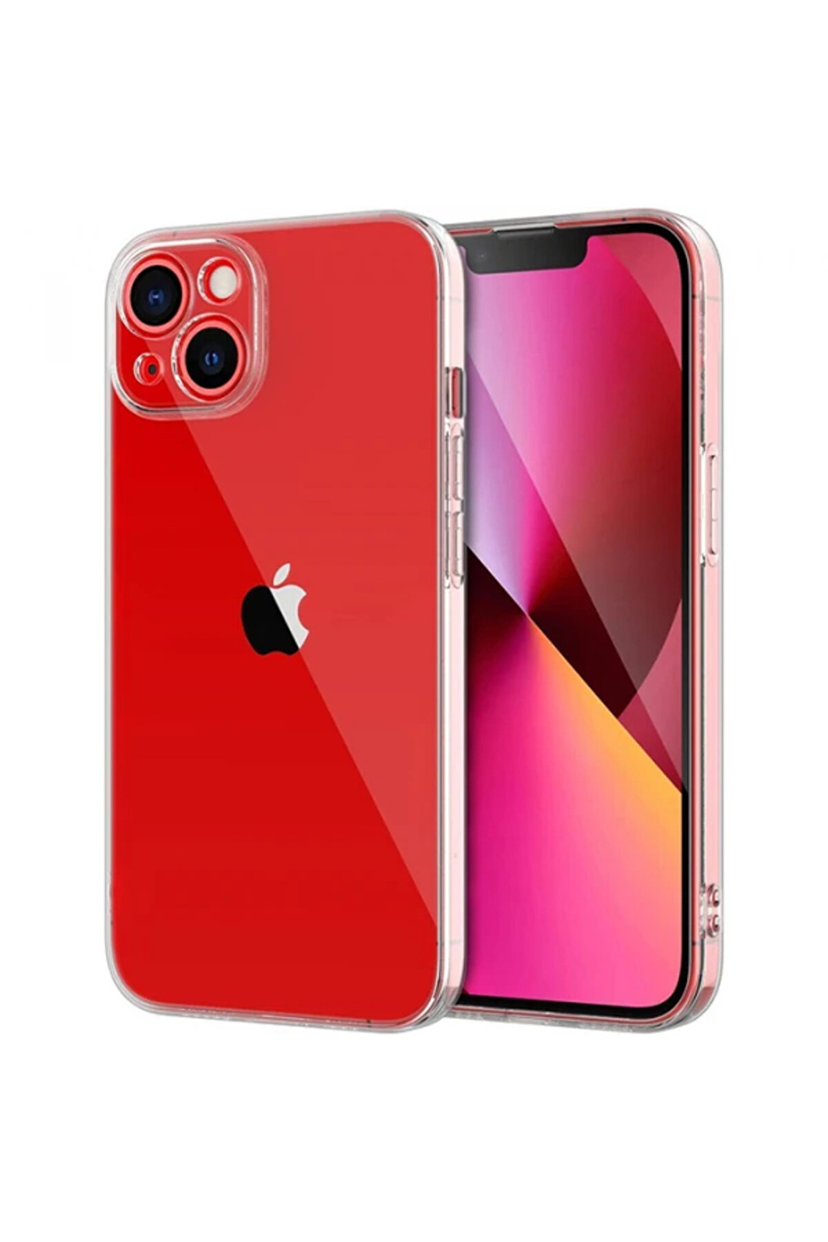 Ally İphone 14 6.1İnç Crystal Clear Kamera Korumalı Sert Pc Kılıf-(1903) - Dropx6129-5407