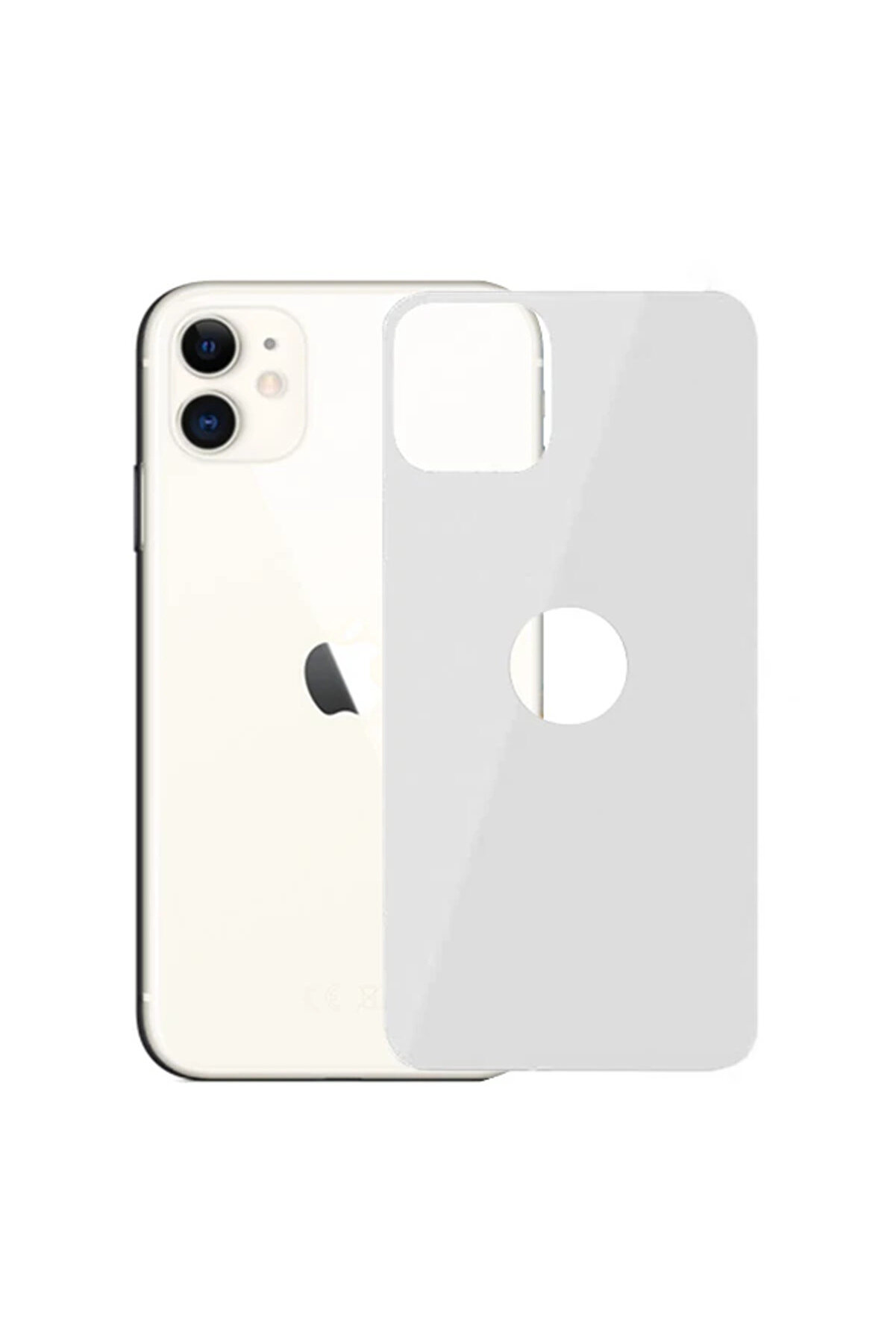 CepteToptan İPhone 11 6.1 inch Full Arka Koruma Tempered Kırılmaz Cam-(1903) - DROPX6714-5669
