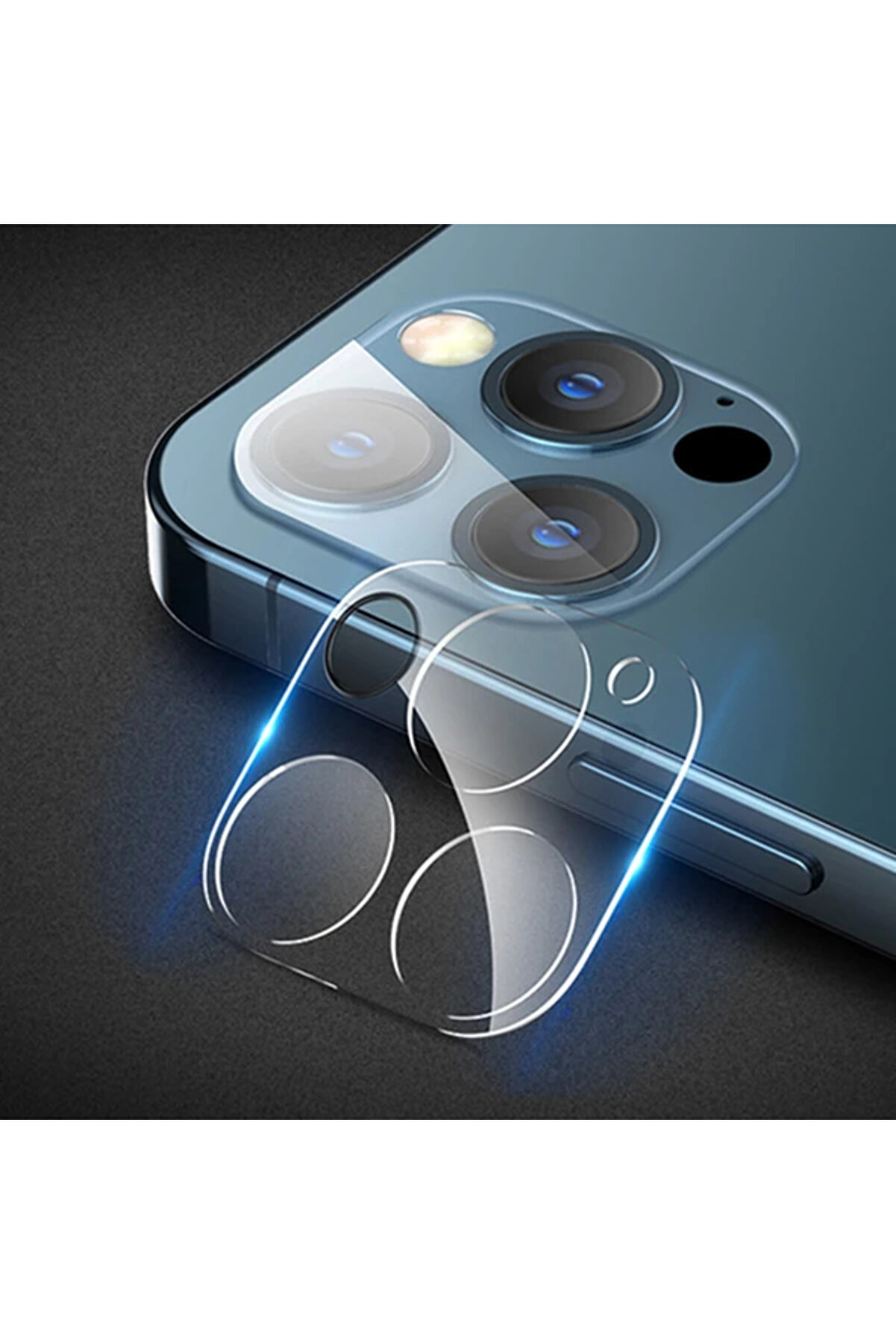 İphone 12 Pro Max 6.7 Hat-Pri̇nce 9H 3D Full Tempered Cam Kamera Koruyucu-(5775) - Gms9706-4655