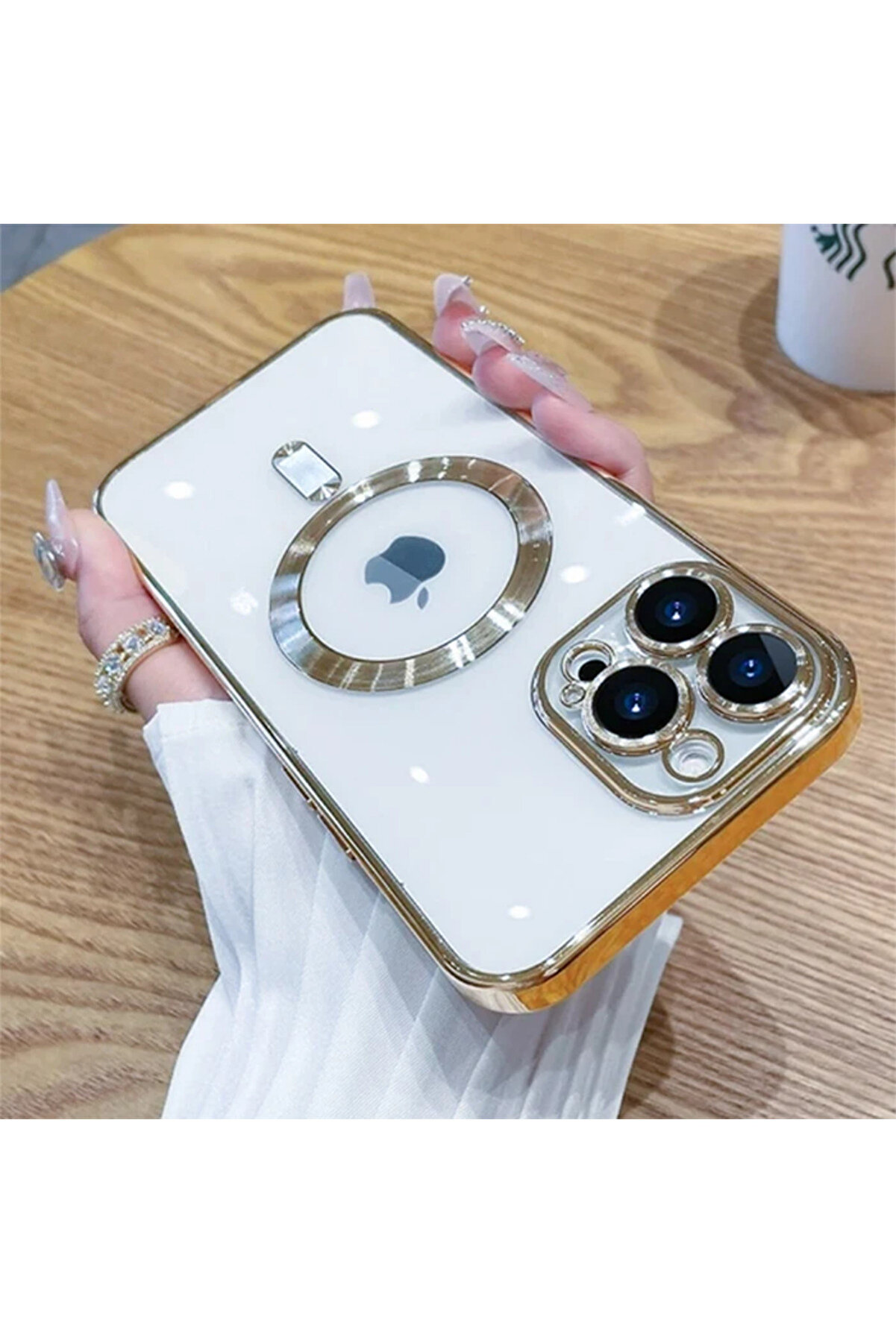 Ally İphone 14 Pro 6.1İnç Renkli̇ Kenar Lazer Çerçeveli̇ Magsafe Uyumlu Si̇li̇kon - Dropx6679-7174