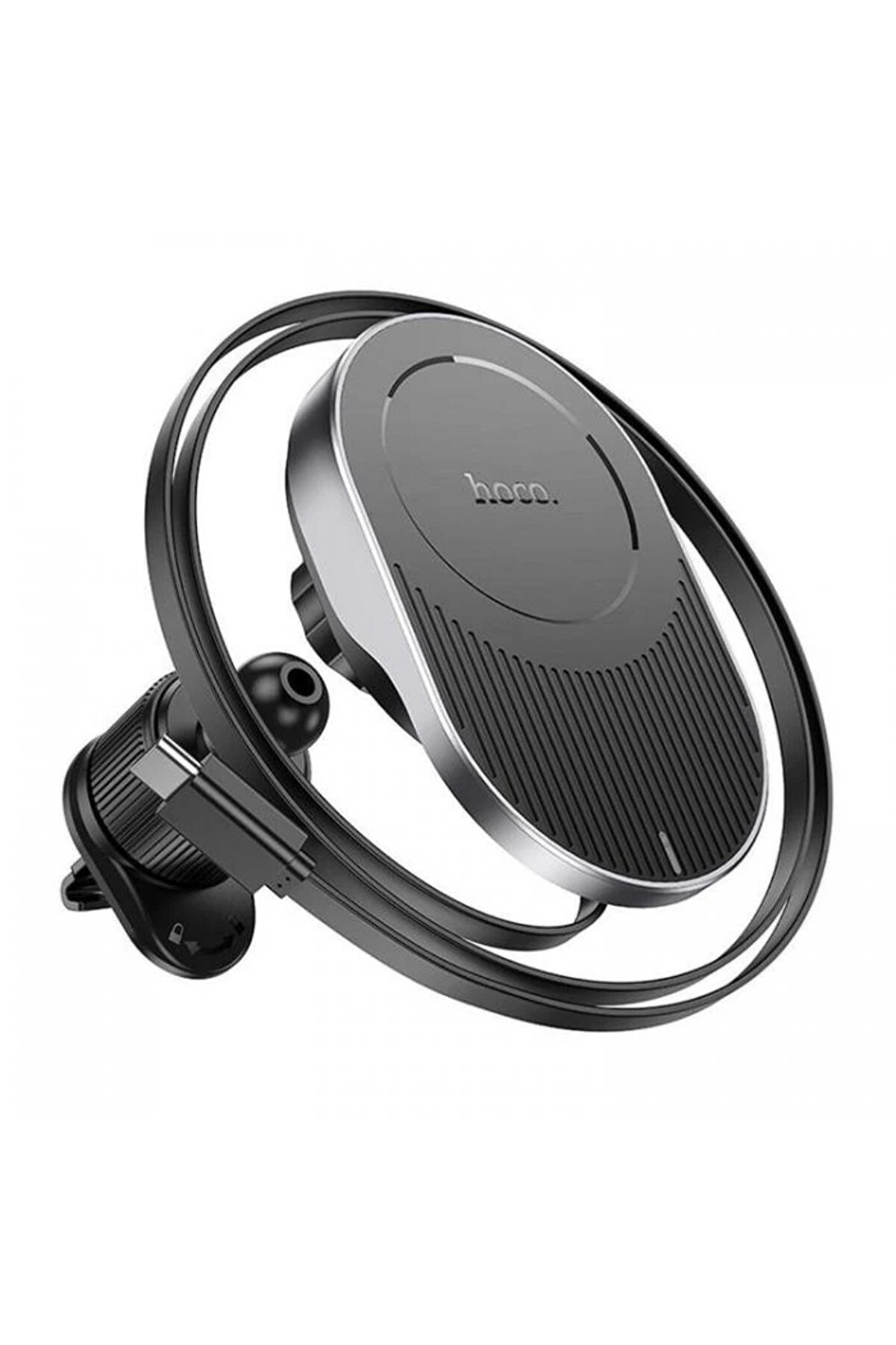 Hoco Hw12 Kablosuz Şarjlı Araç İçi̇ Havalandırma Manyeti̇k Telefon Tutucu-(1 - Dropx8977-7530