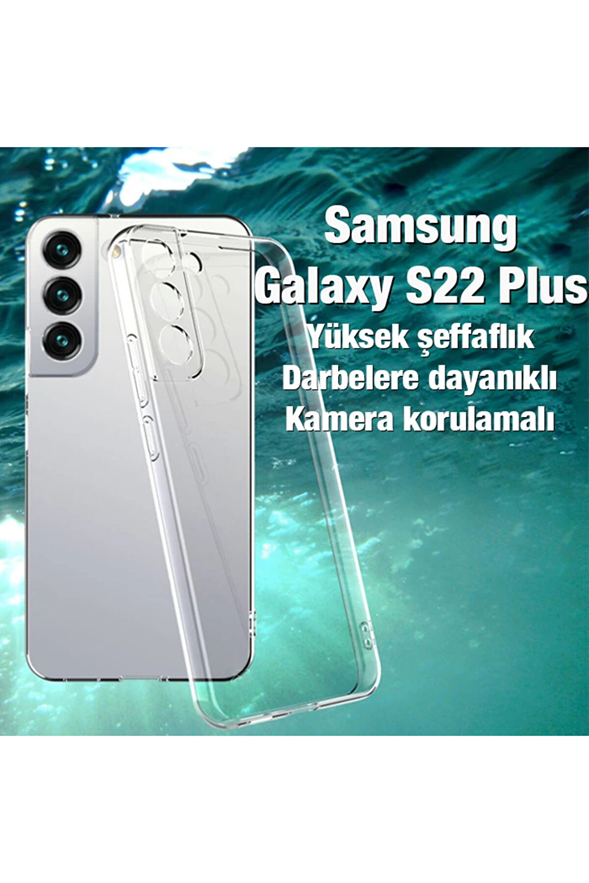 Ally Sm Galaxy S22 Plus Kılıf Kamera Korumalı Ultra İnce Şeffaf Si̇li̇kon Kı - Dropx6770-1324