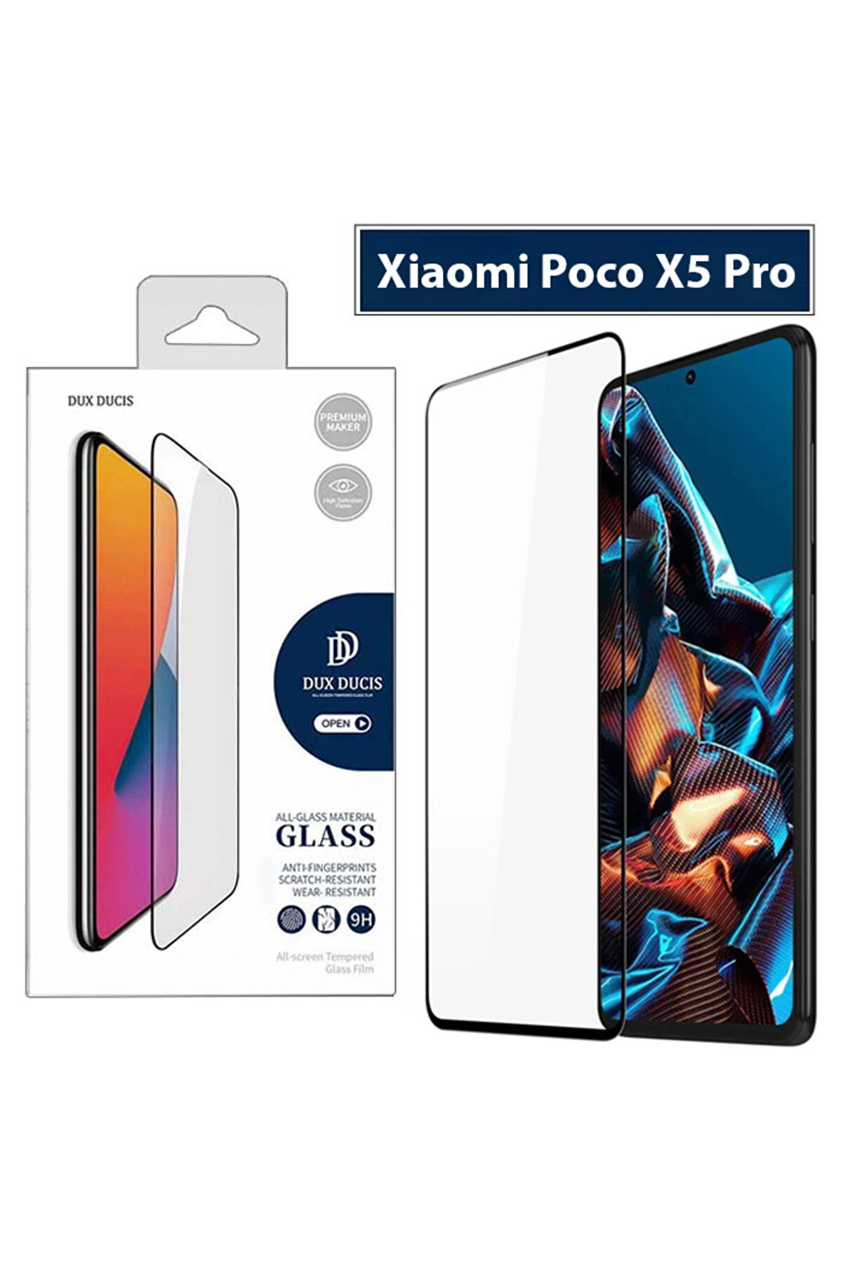 CepteToptan Dux Ducis Xiaomi Poco X5 Pro Full Kaplama Cam Ekran Koruyucu-(1903) - DROPX5456-9298