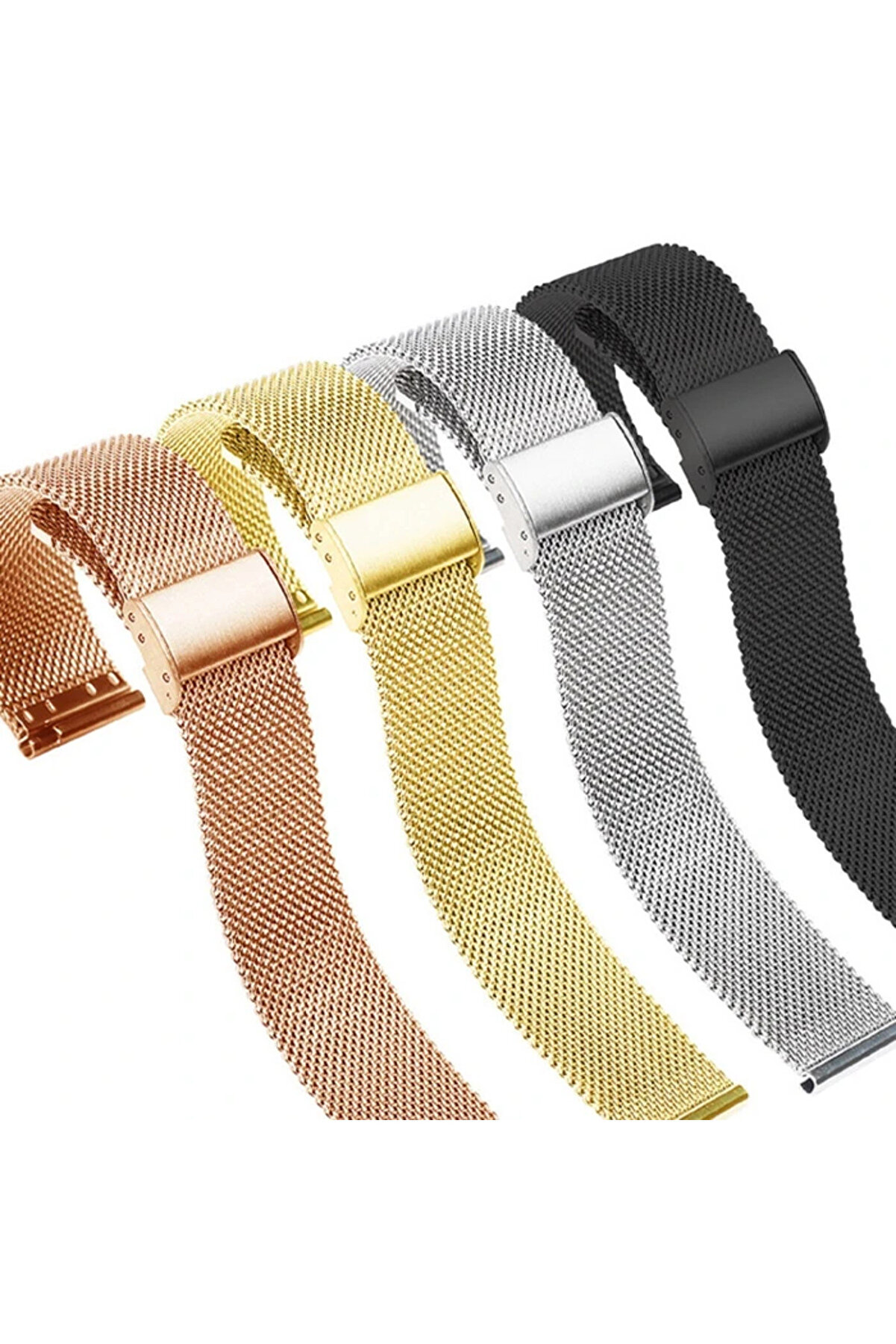 22Mm Gear S3 Watch 4 -Gt2 Gt2E 46Mm Kayış Kordon Mi̇lano Metal Klasi̇k Kopça-(1 - Dropx3562-8735