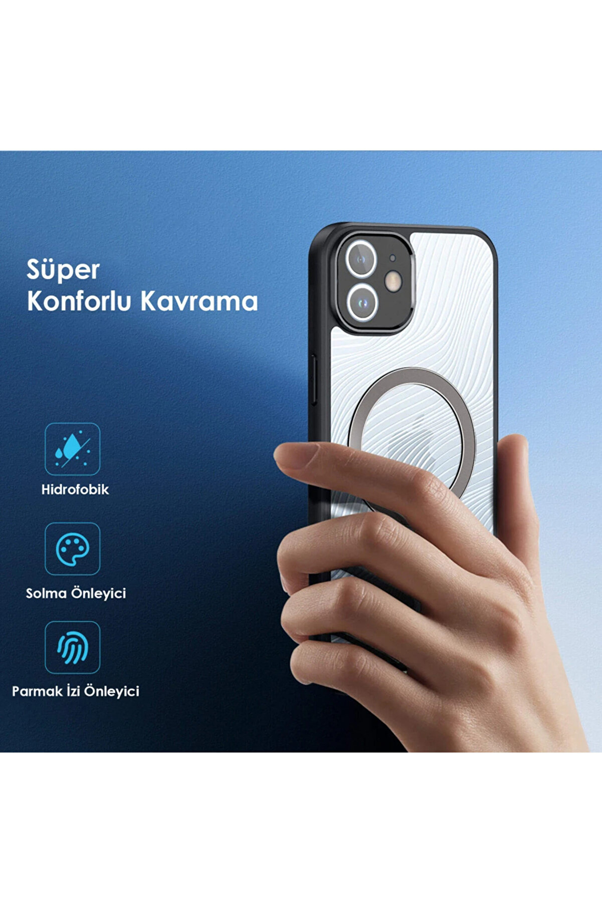 Dux Duci̇s İphone 12 Ai̇mo Seri̇es Mag Safe Premi̇um Buzlu Sert Pc-Tpu Kılıf-(1903 - Dropx7519-1085