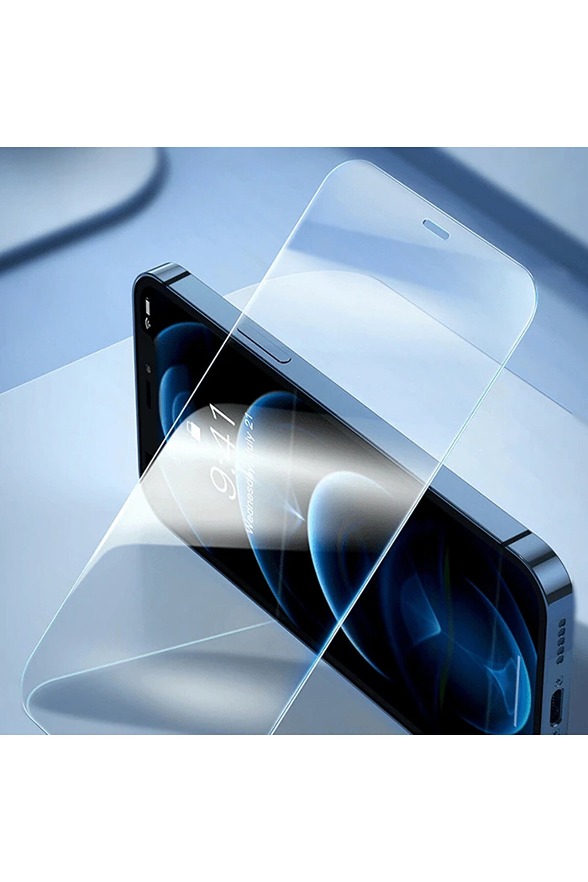 İphone 15 Pro Corni̇ng Seri̇si̇ Si̇li̇kon Kılıf + Tempered Ekran Koruyucu Set-(5775) - Tygo5939-1509