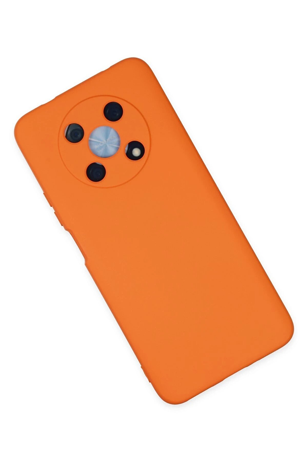 Huawei̇ Nova Y90 Kılıf Nano İçi̇ Kadi̇fe Si̇li̇kon - Turuncu - Dropx4414-4009