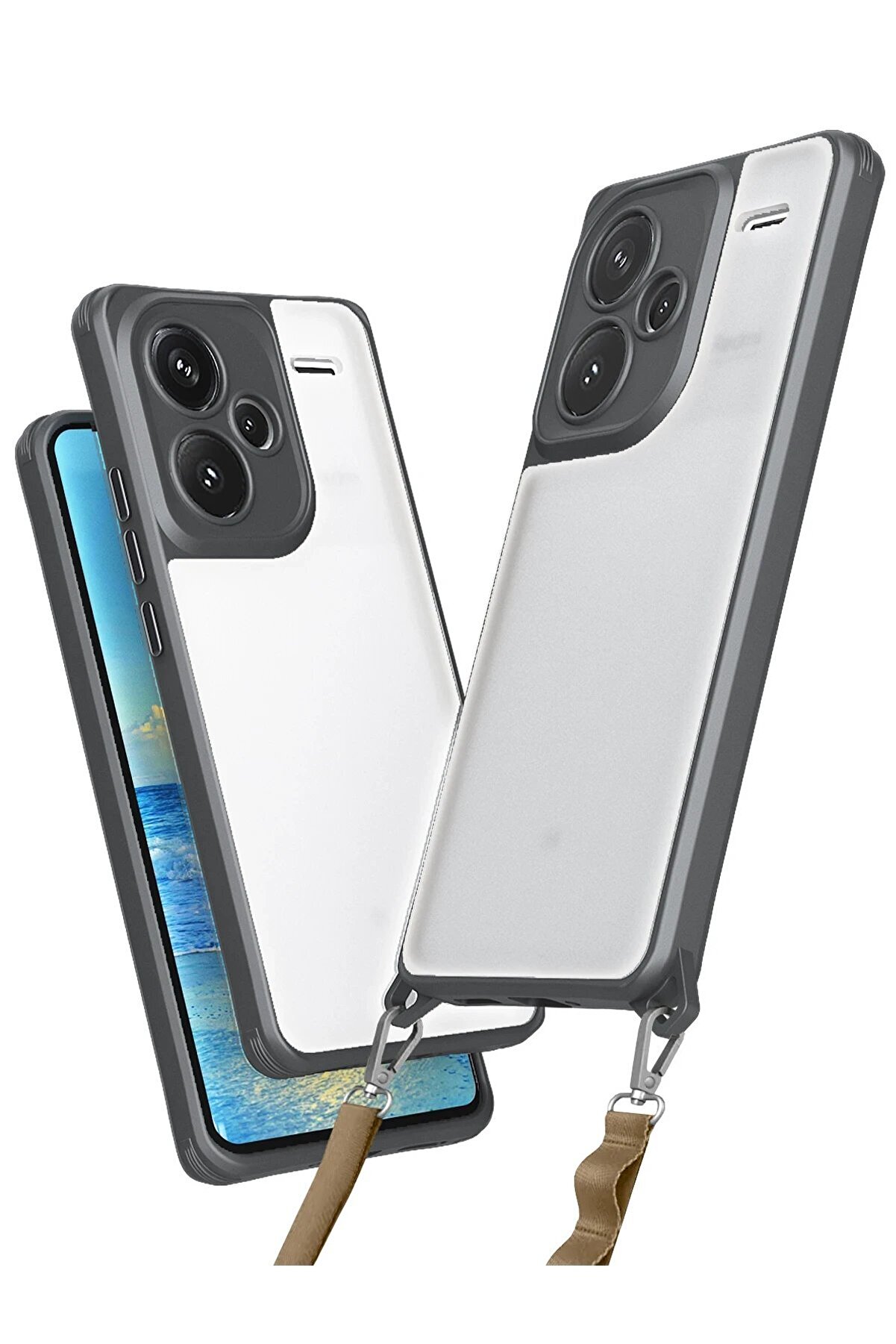 Xi̇aomi̇ Redmi̇ Note 13 Pro Plus Kılıf Penta Si̇li̇kon Kılıf - Ti̇tan Gri̇ - Dropx9109-2340