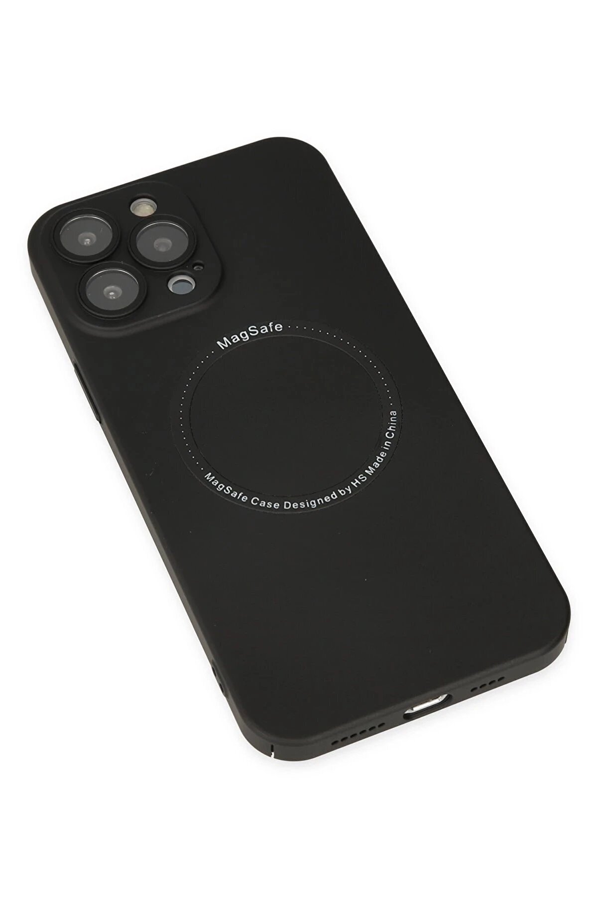 İphone 14 Pro Kılıf Jack Magneti̇csafe Lens Si̇li̇kon - Si̇yah - Dropx5763-2674