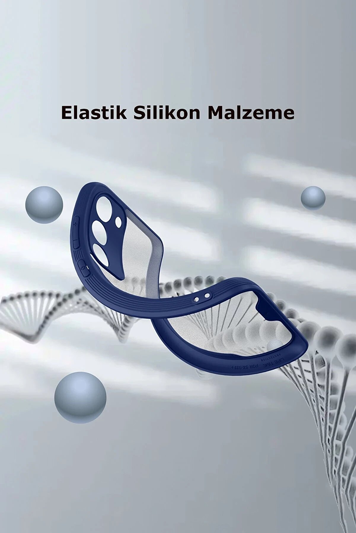 Samsung Galaxy S23 Plus Kılıf Plati̇n Si̇li̇kon - Laci̇vert - Dropx1841-3788