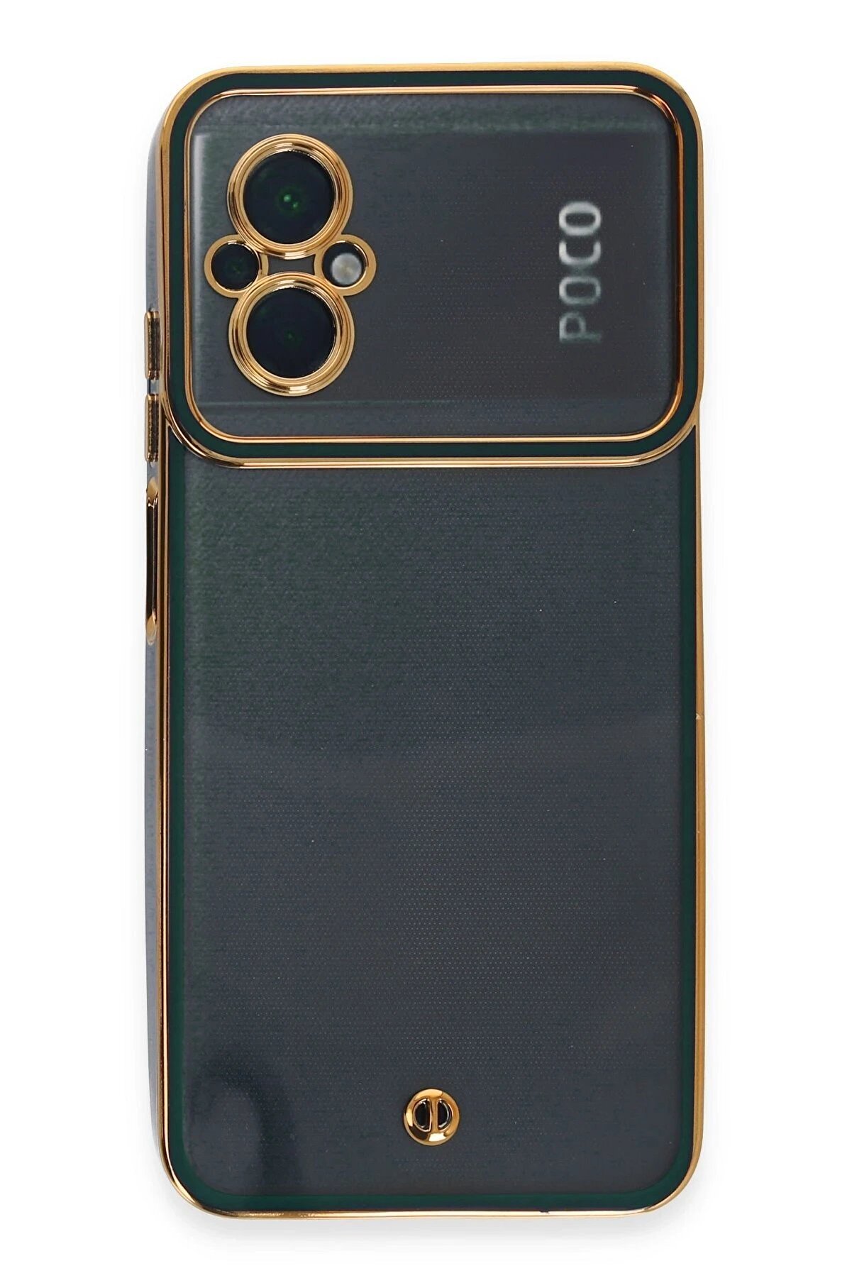 Xi̇aomi̇ Poco M5 Kılıf Li̇va Lens Si̇li̇kon - Yeşi̇l - Dropx4276-3273
