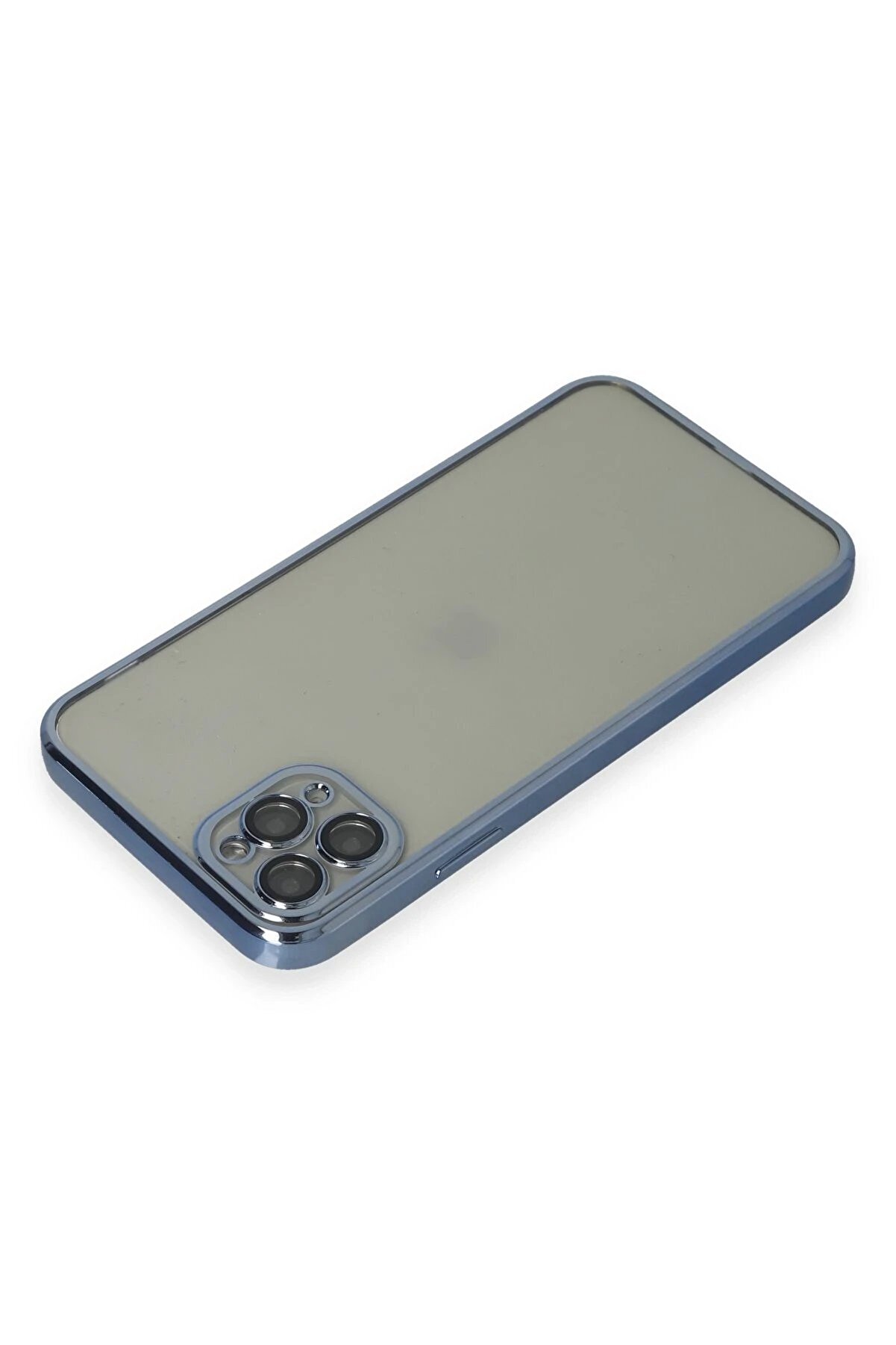 İphone 11 Pro Max Kılıf Lensli̇ Si̇li̇kon - Açık Mavi̇ - Dropx9455-8843