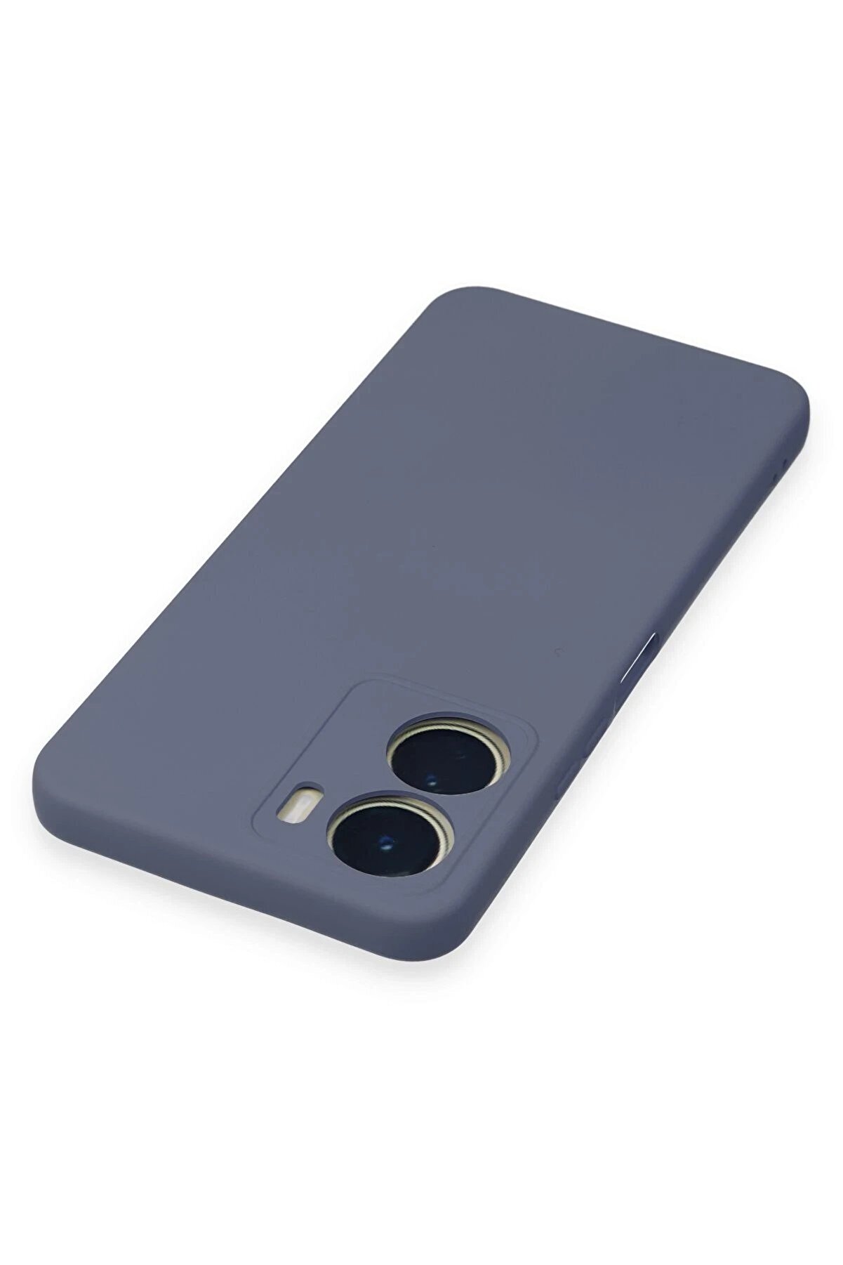 Vi̇vo Y16 Kılıf Nano İçi̇ Kadi̇fe Si̇li̇kon - Gri̇ - Dropx2661-1268