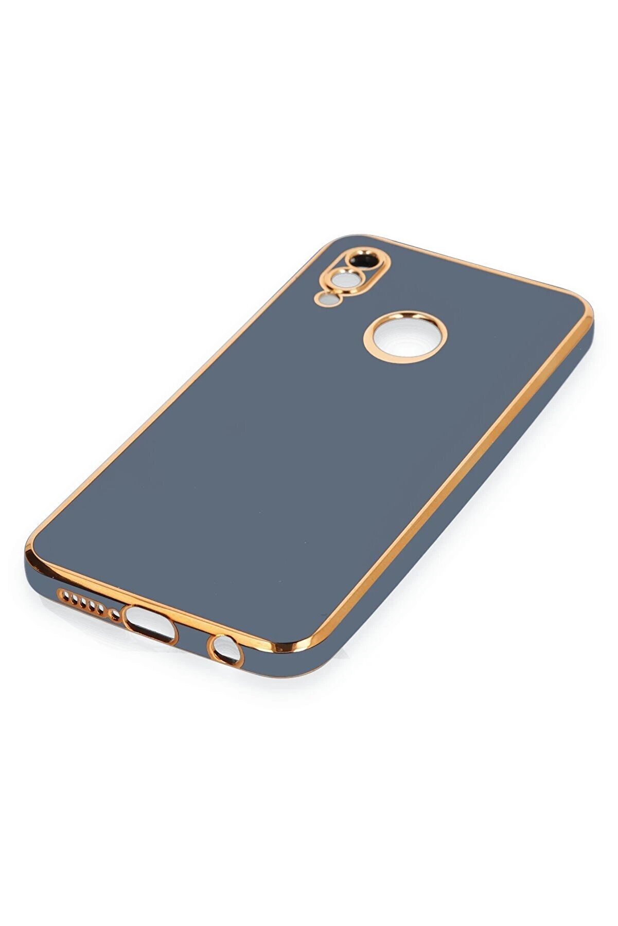 Huawei̇ P20 Li̇te Kılıf Volet Si̇li̇kon - Mavi̇ - Dropx3896-1000