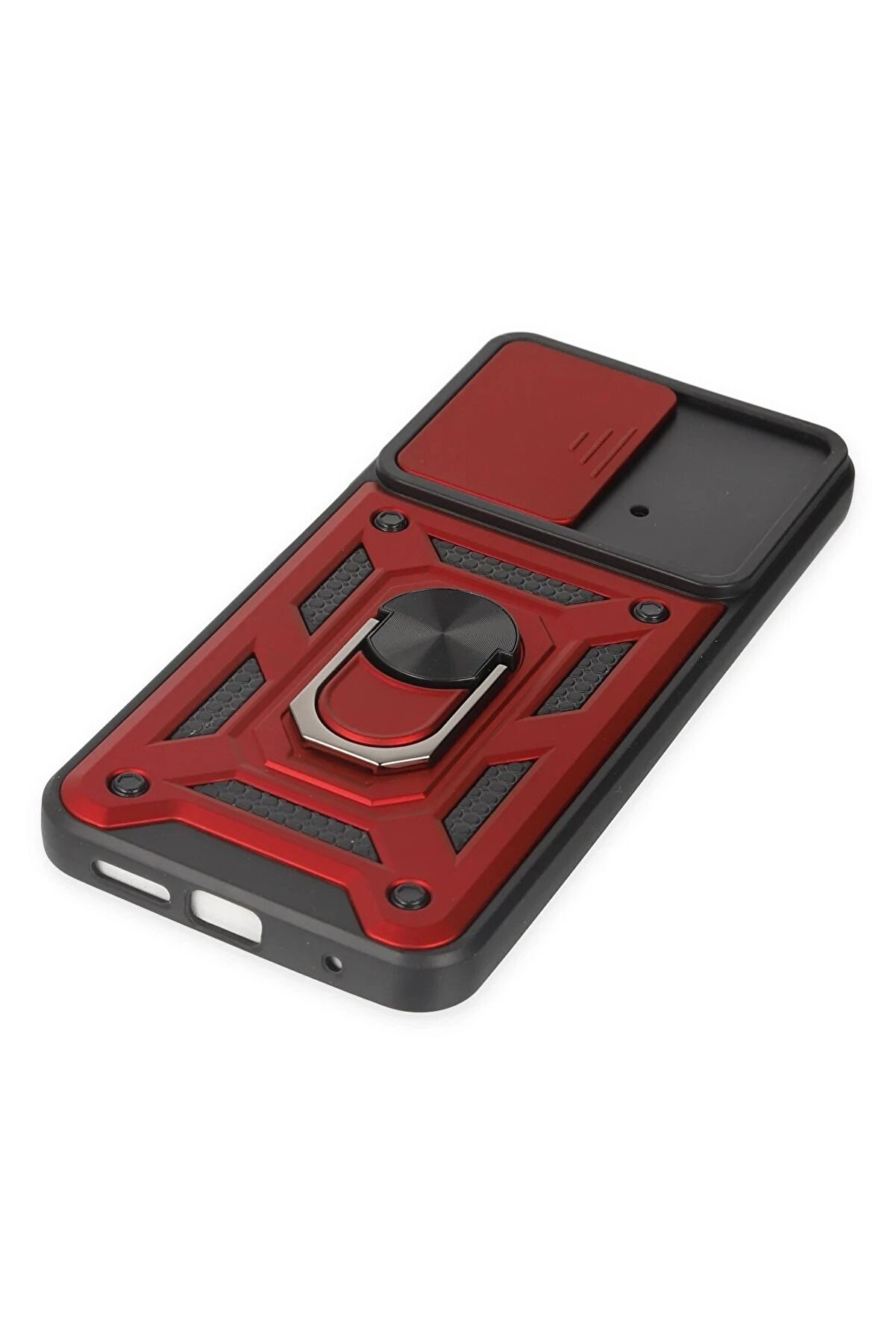 Xi̇aomi̇ Poco M4 Pro 4G Kılıf Pars Lens Y&uuml;z&uuml;kl&uuml; Si̇li̇kon - Kırmızı - Dropx1754-7960