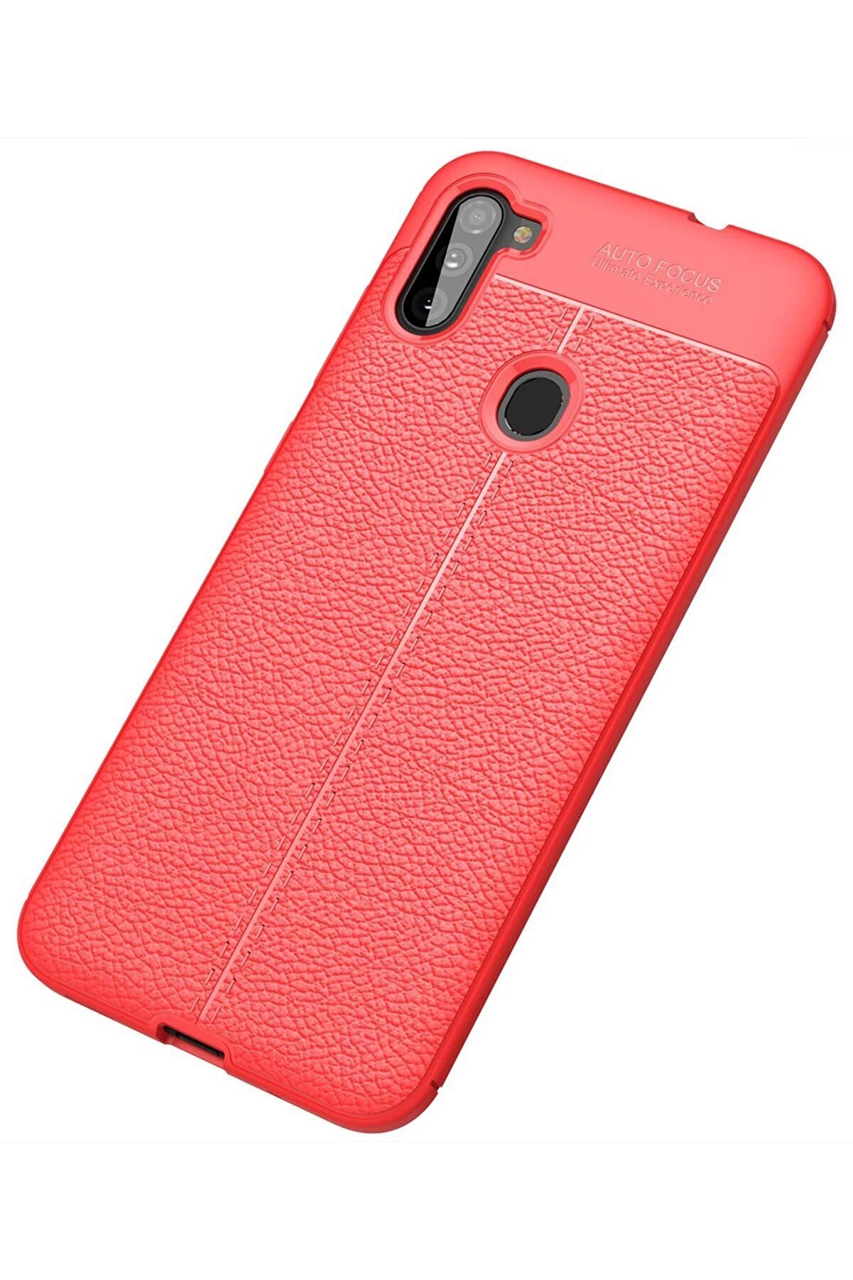 Samsung Galaxy A11 Kılıf Auto Focus Kapak - Kırmızı