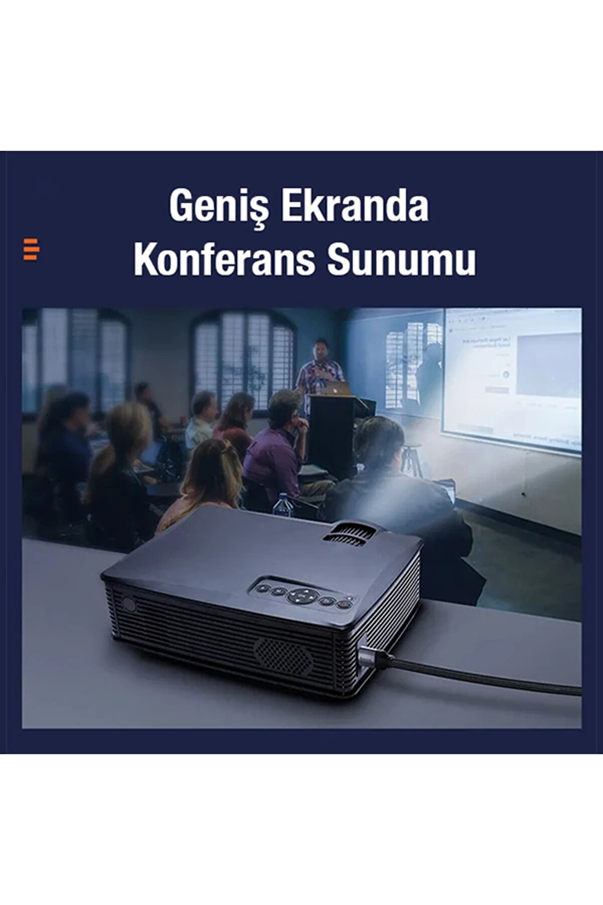 Enjoyment Seri̇es 4K Male To 4K Male Hdmı Kablosu 50Cm-(1903) - Dropx3091-5326