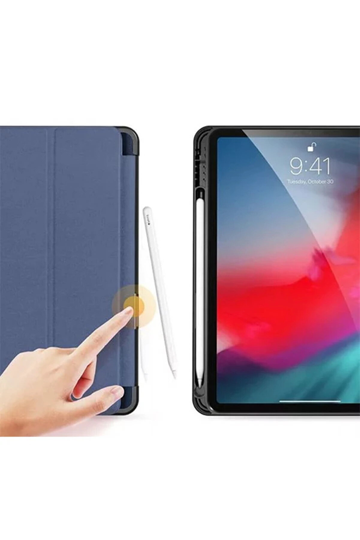 Dux Duci̇s İpad Ai̇r 4 10.9 Kılıf Kalem Yerli̇ Soft Tpu Mıknatıslı Kılıf (Domo) - Gms8261-2516