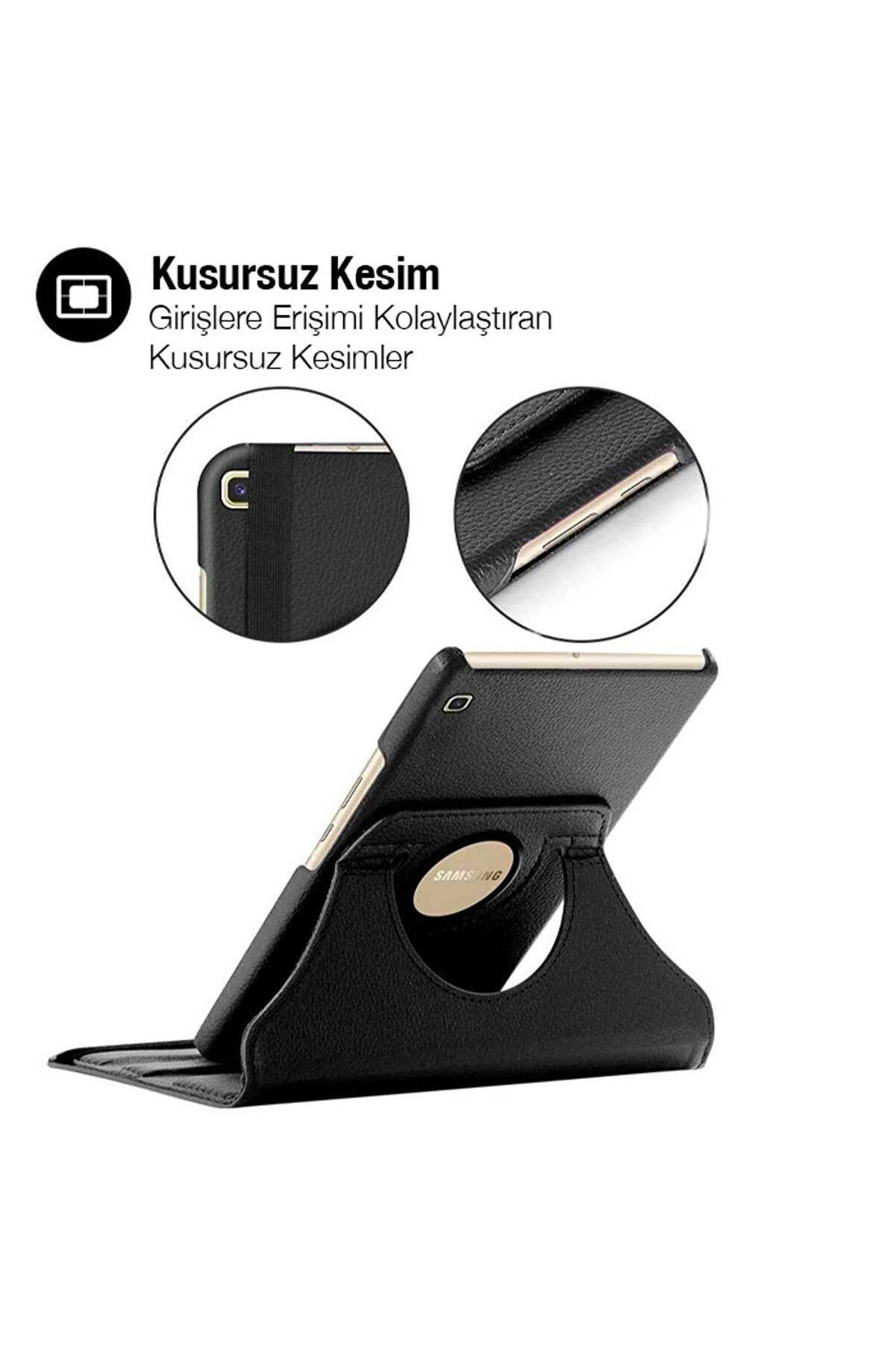 Sm Galaxy Tab A 10.0 (P580-P585) 360 Derece Döner Standlı Kılıf-(5775) - Gms2743-7877