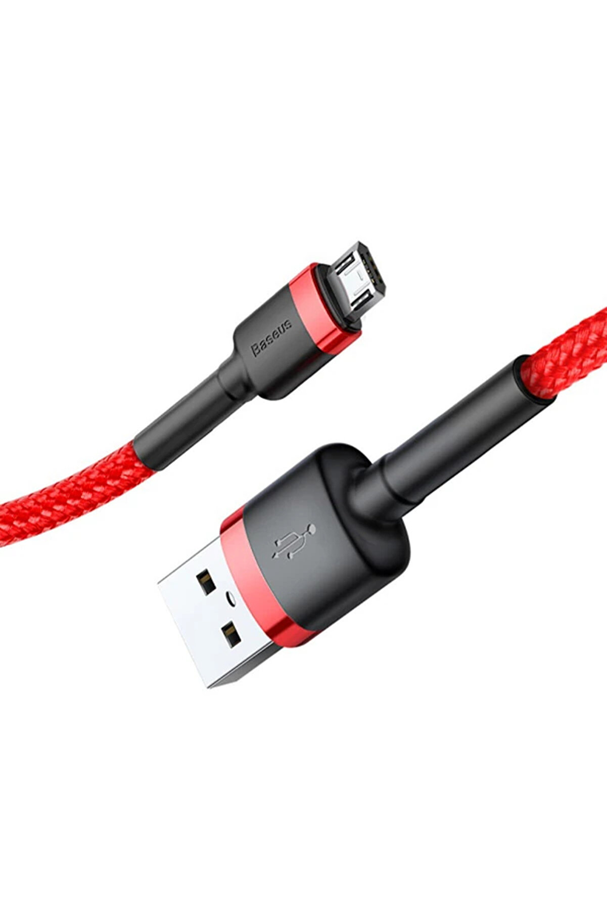 Cafule Mi̇cro Usb 1Metre 2.4A Hızlı Şarj Halat Usb Kablo-(1903) - Dropx8287-6918
