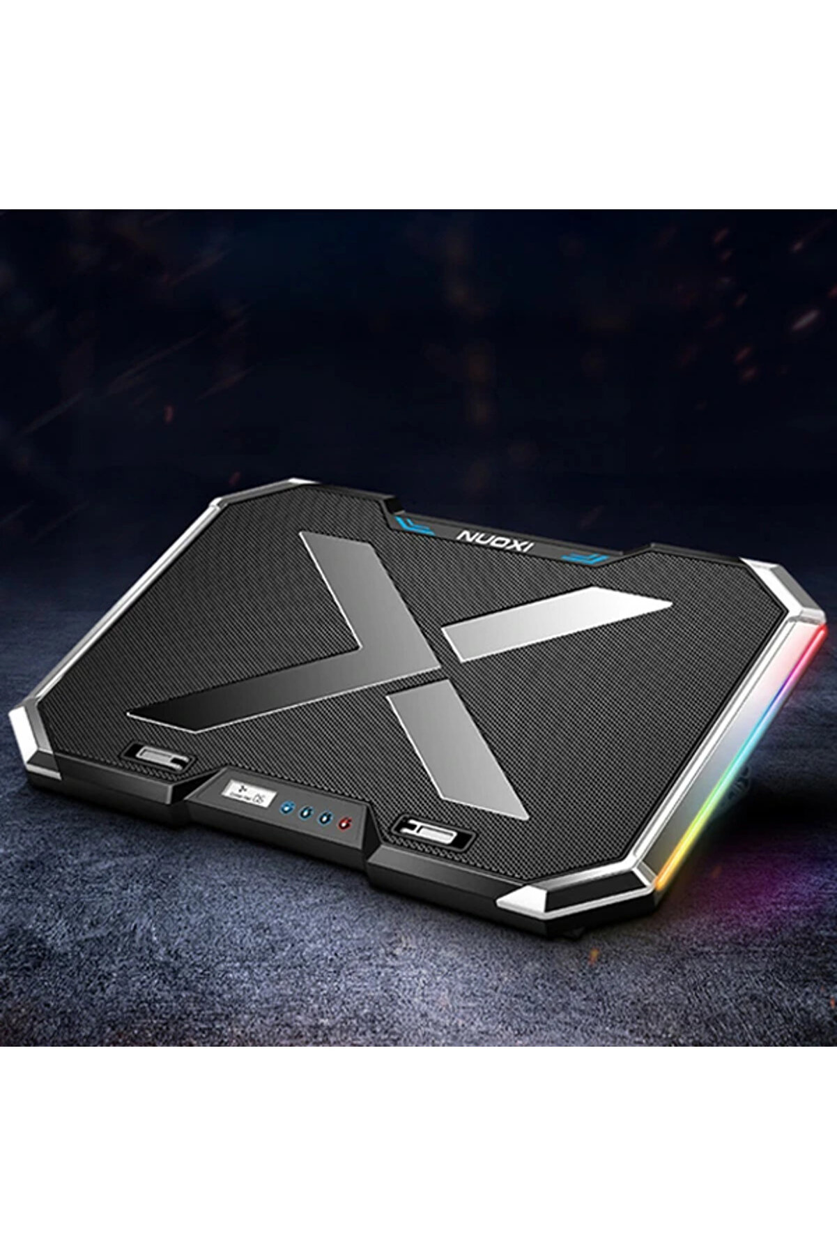 Mc Q8 6 Fanlı Oyuncu Notebook Soğutucu Stand Yüksekli̇k Ayarlanabi̇li̇r Led Işıkl - Gms9930-9909