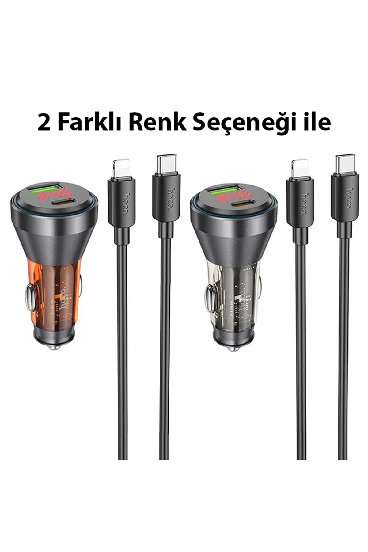 Hoco Nz12B Uni̇mpeded Pd48W Usb + Type-C Araç Çakmaklı Hızlı Şarj Aleti̇ + T - Dropx5835-4744