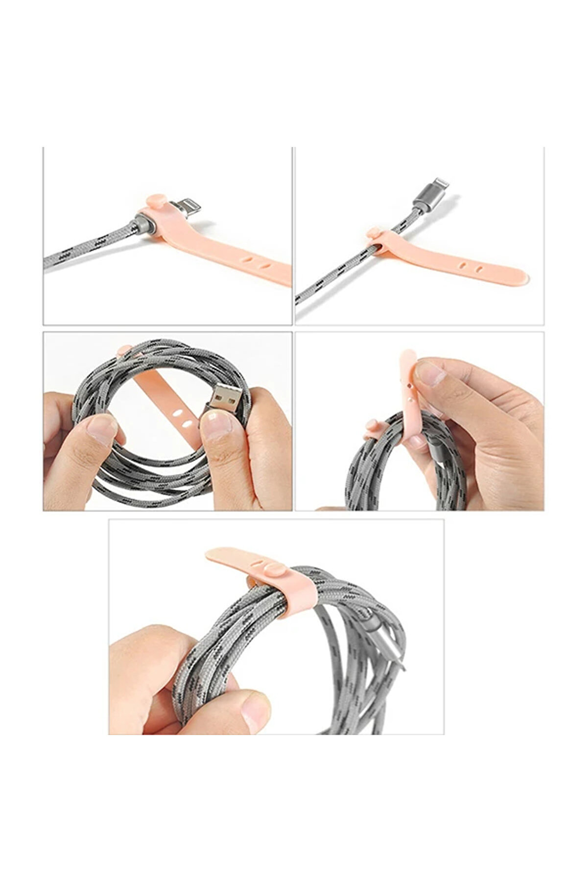 Ally Kablo D&uuml;zenleyi̇ci̇ Tutucu 4 L&uuml; Paket Set-(5775) - Gms5858-2840