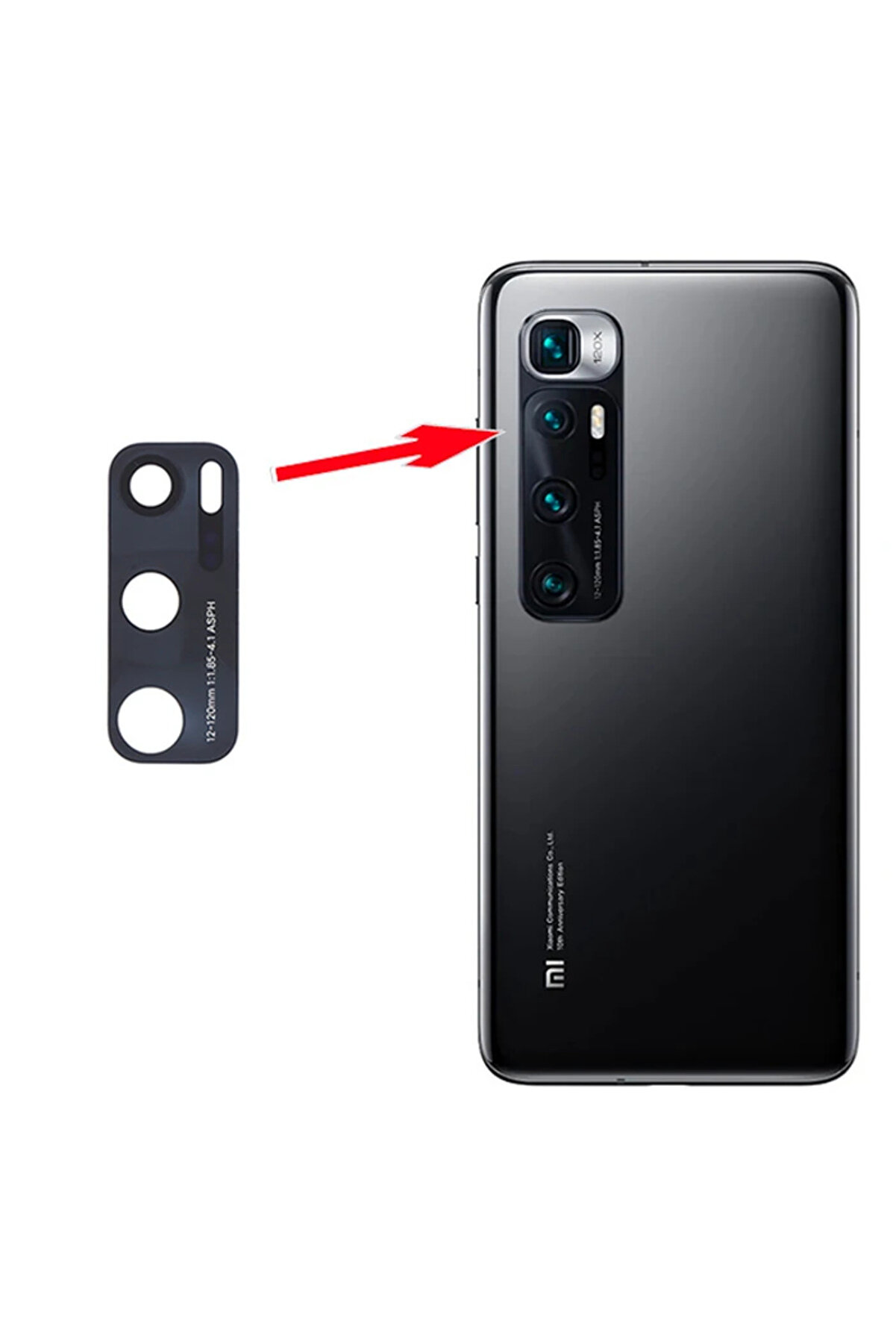 gizmurstore Xiaomi Mi 10 Ultra Kamera Lens Camı-(5775) - GMS3005-8407