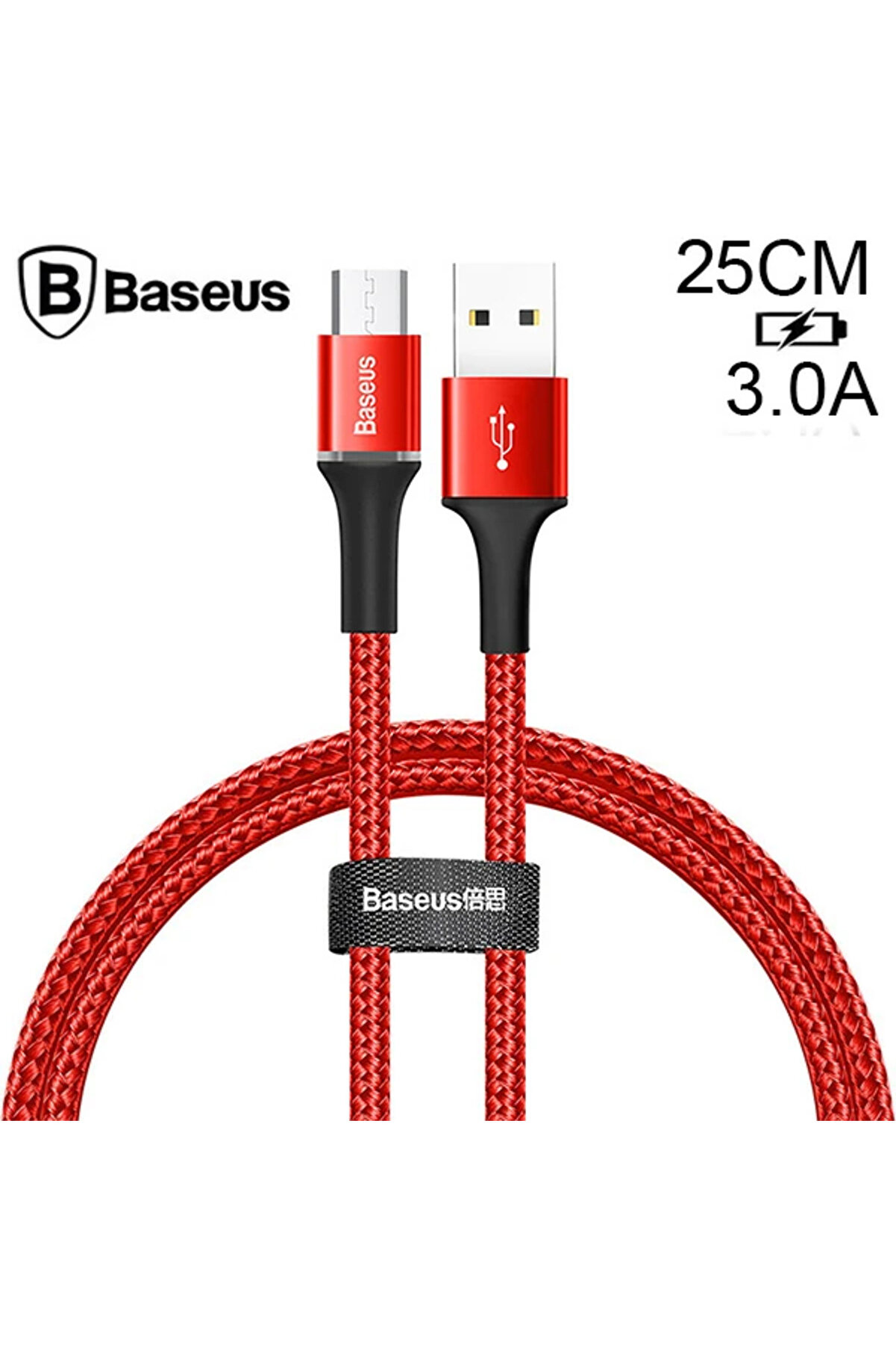 CepteToptan halo Mikro Usb 3A Hızlı Şarj 0.25CM Kısa Power Bank için Şarj Kablosu-(190 - DROPX1814-9979