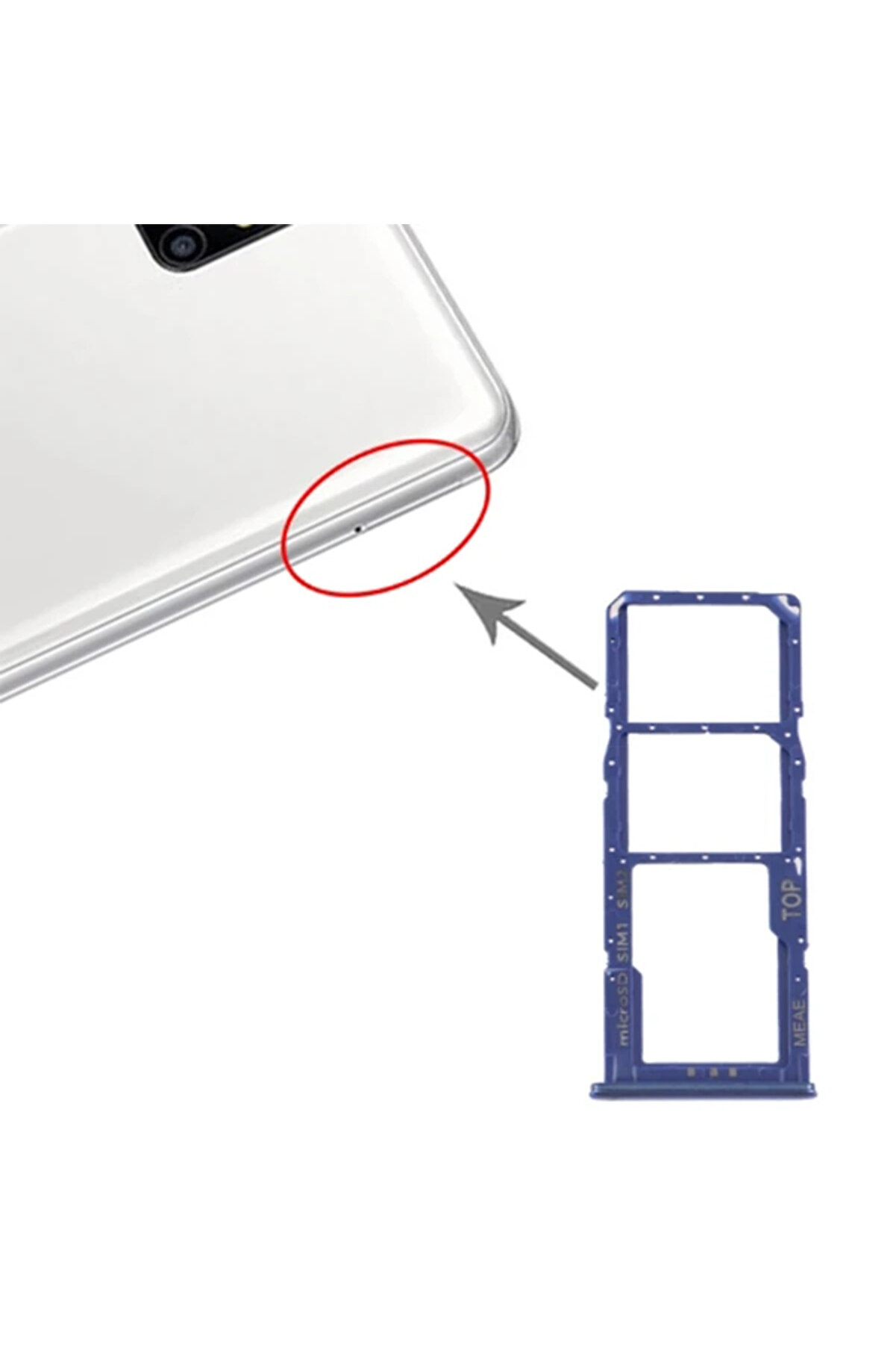 toyigoo Samsung Galaxy M51 SM-M515 Sim Hafıza Kart Kapağı Tutucu-(5775) - tygo2791-4219