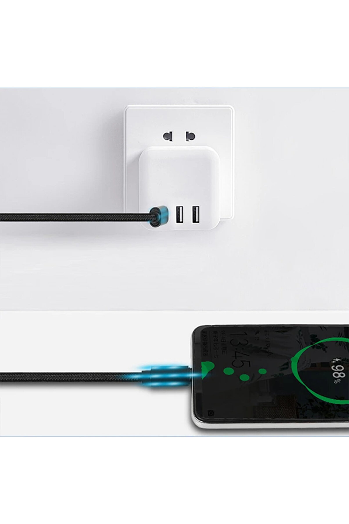 İphone 15 65W Type-C To Type-C Hızlı Şarj Ve Data Kablosu 2M-(1903) - Dropx5565-4178