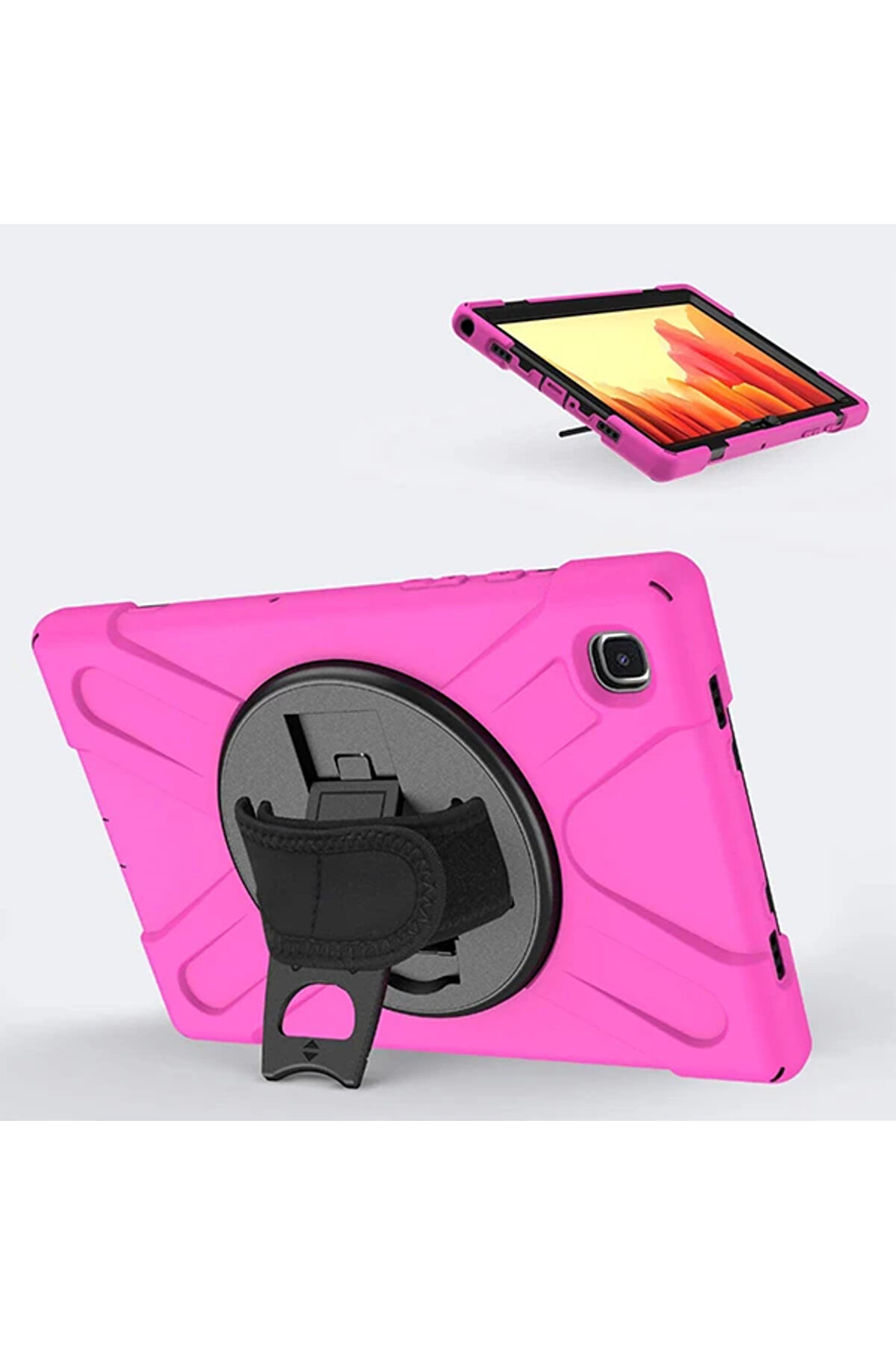 Galaxy Tab A7 10.4 Sm-T500-T505-T507 Kılıf Shockproof 3 Katmanlı Standlı Zı - Dropx8065-3917