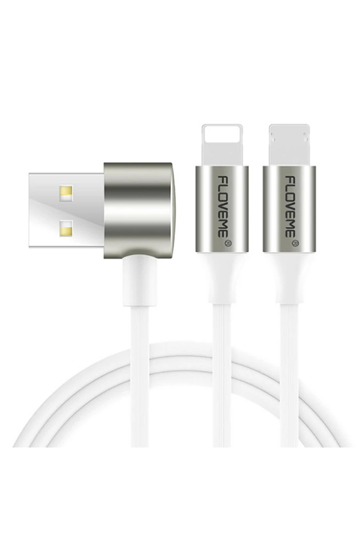 CepteToptan Floveme 2 İn1 İPhone 14-13-1211 Ve Micro Usb Şarj Kablosu-(1903) - DROPX9239-5587