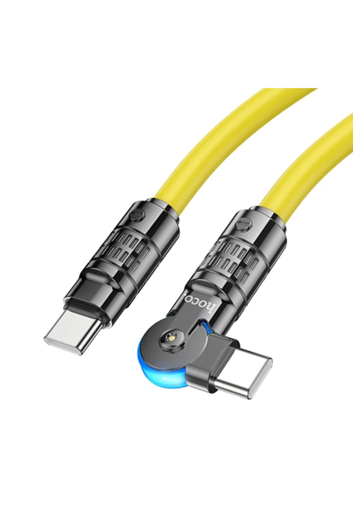 gizmurstore HOCO U118 Döner Başlıklı Type-C to Type-C 60W Hızlı Şarj ve Veri Kablosu-(577 - GMS5468-5644